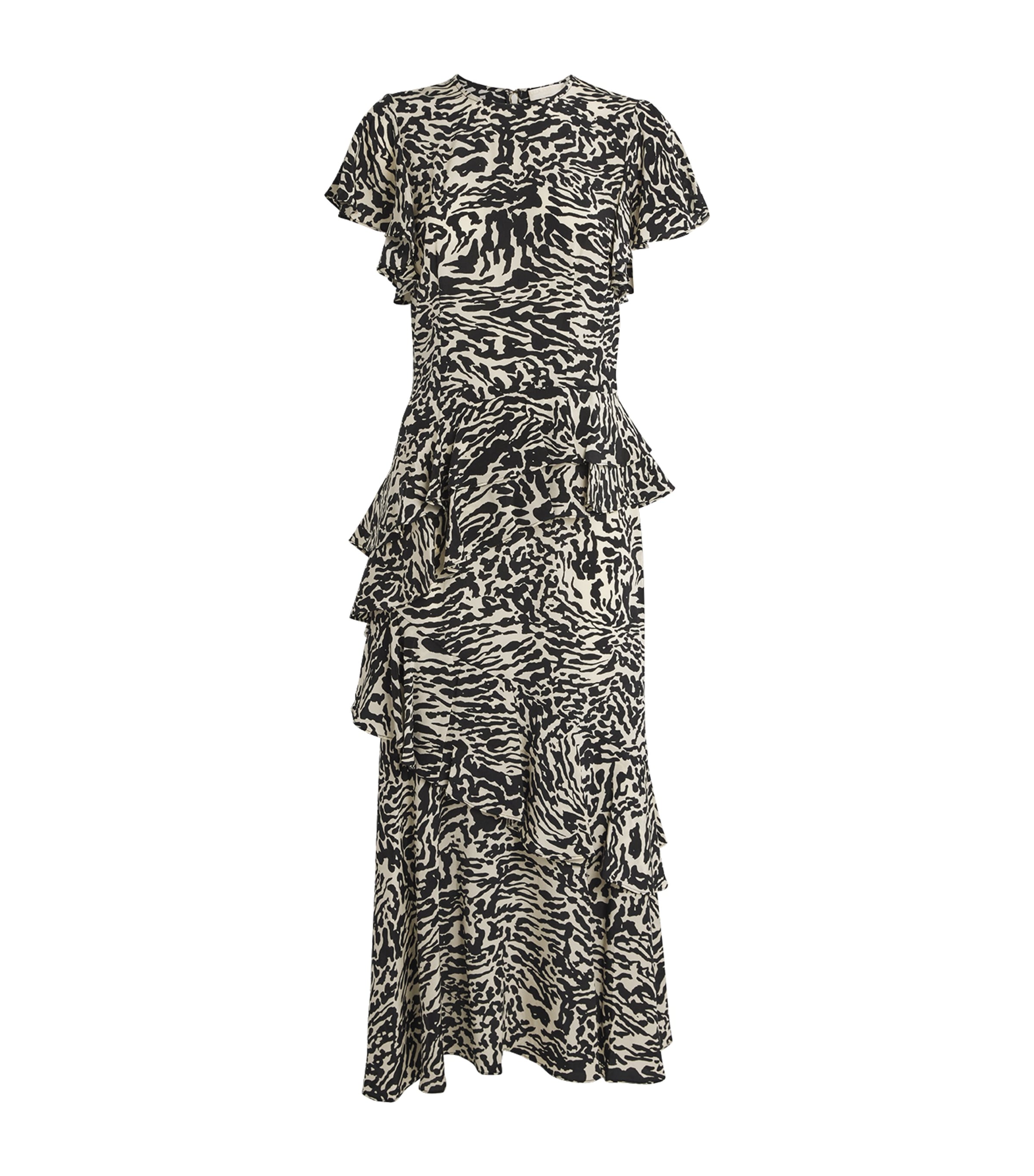 Silk Amaia Midi Dress SPOTTED JASPER Image 1