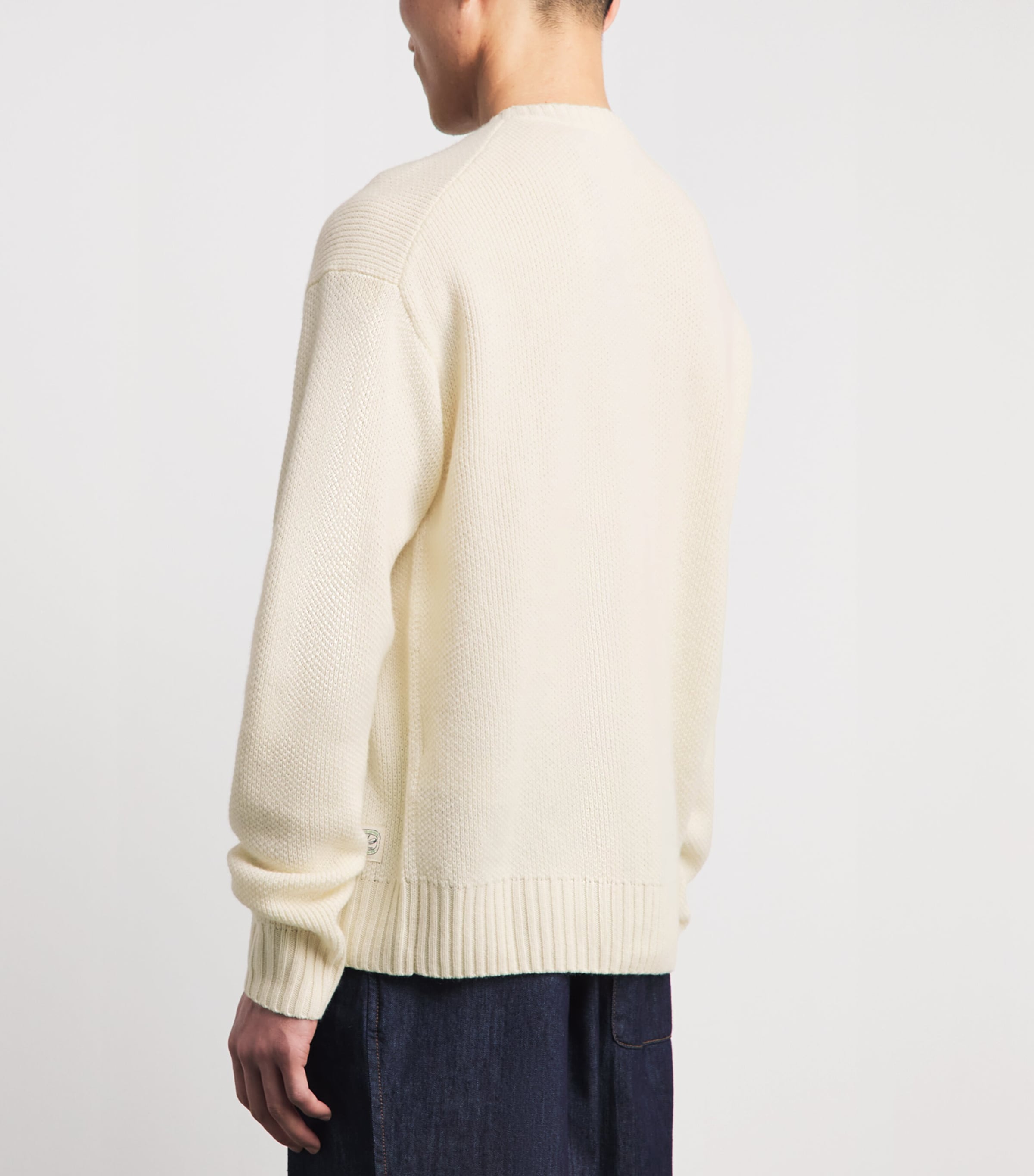 Polo Ralph Lauren Mens Cashmere Polo Print Sweater Cream Combo Image 5
