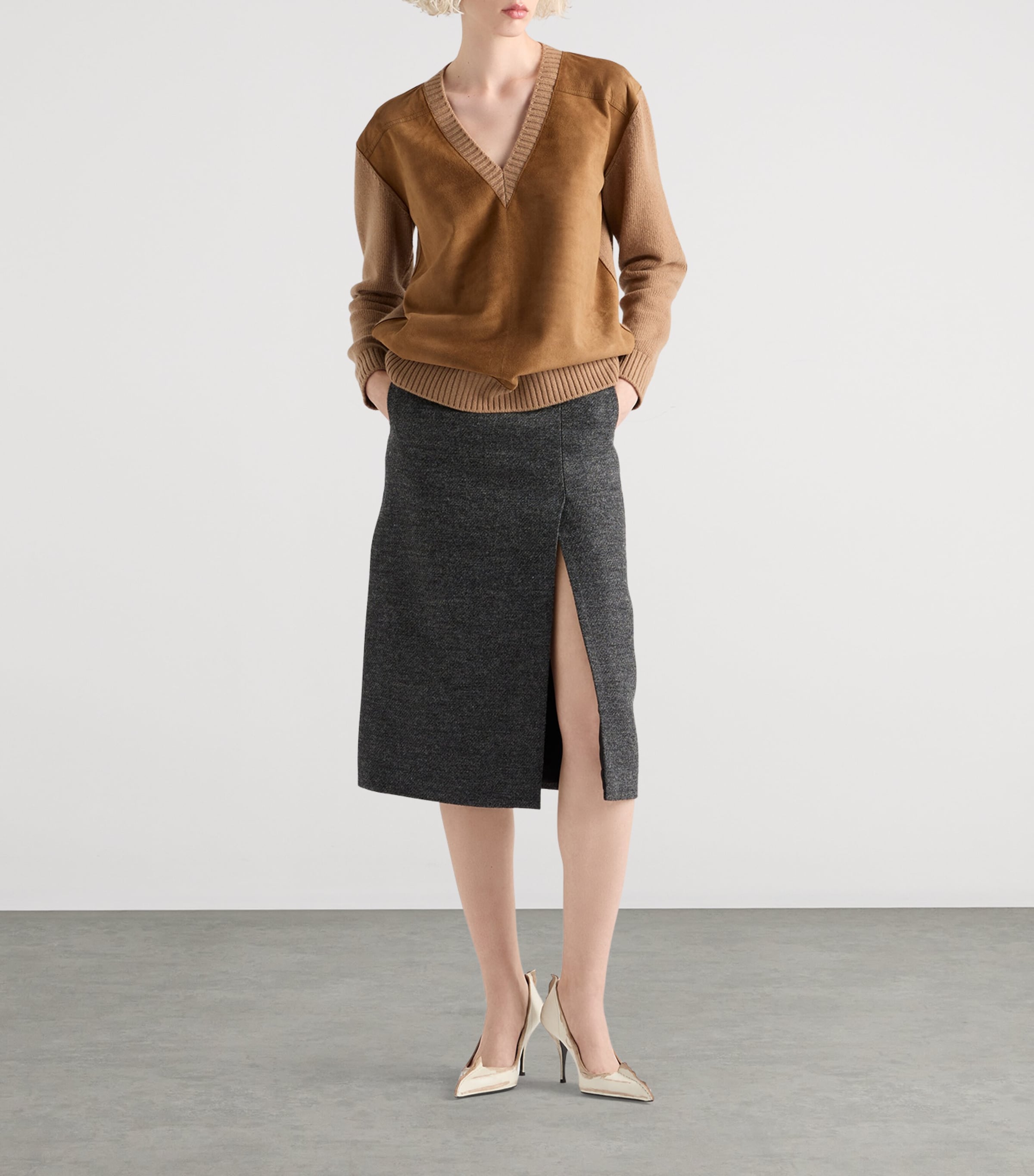 Rush Stitch Midi Skirt F0480 Image 2