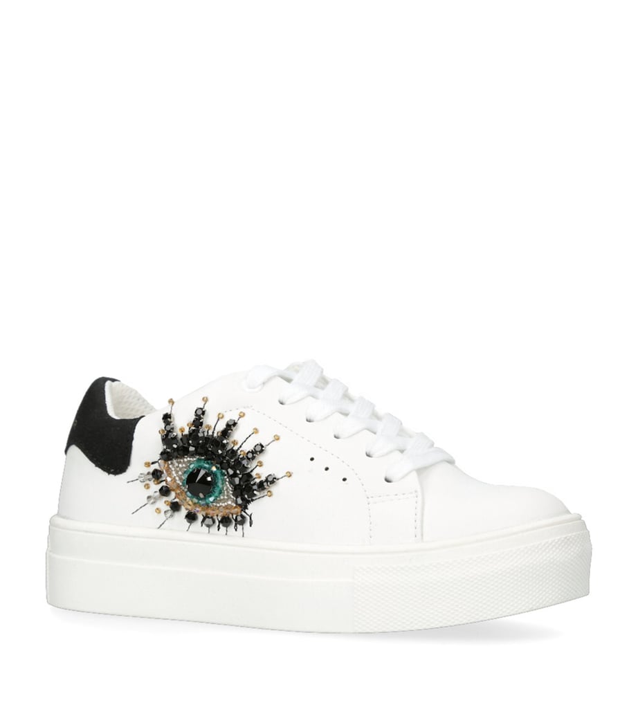 Kurt Geiger London Leather Mini Laney Eye Sneakers White Image 1