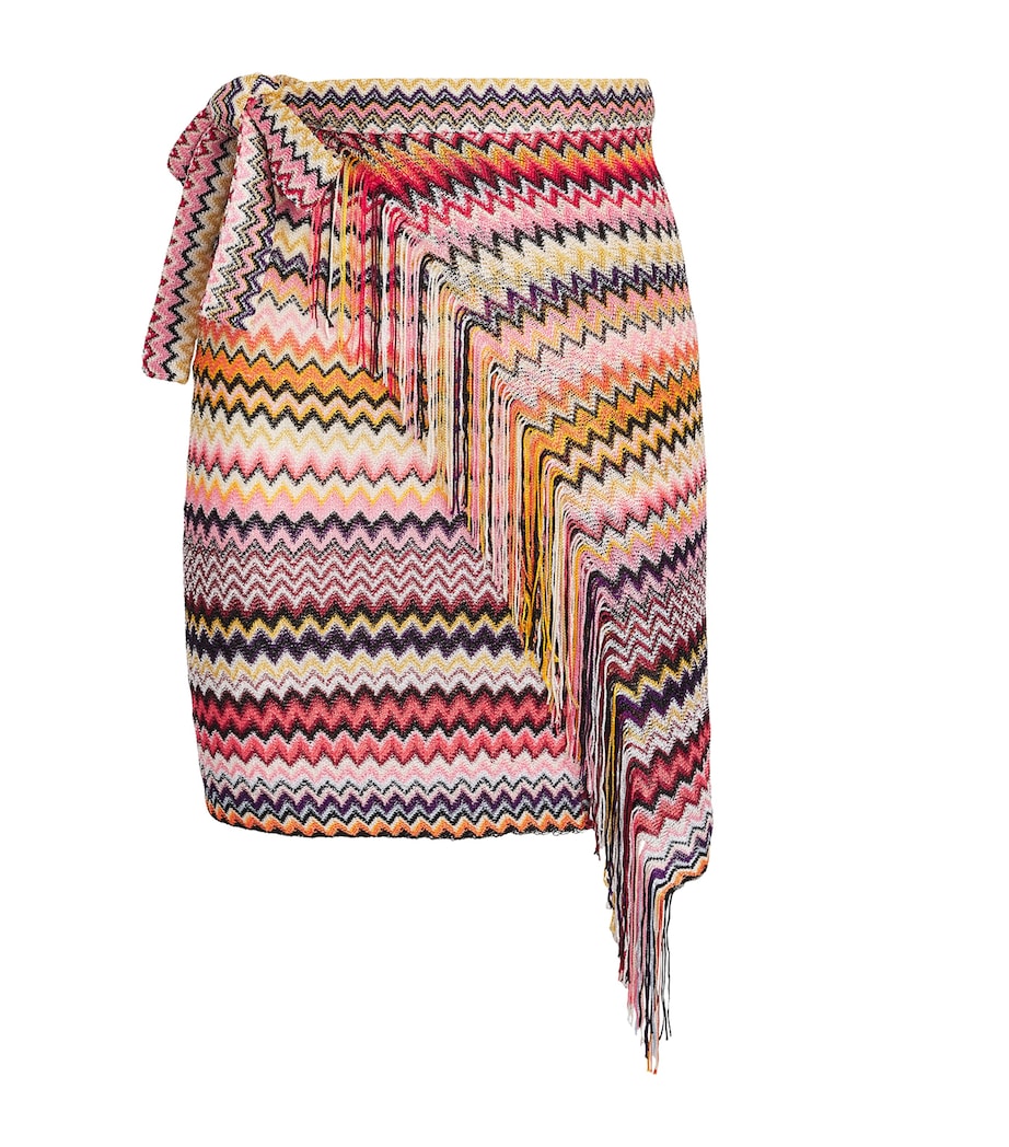 Fringe-Trim Zigzag Pareo 3 Image 1