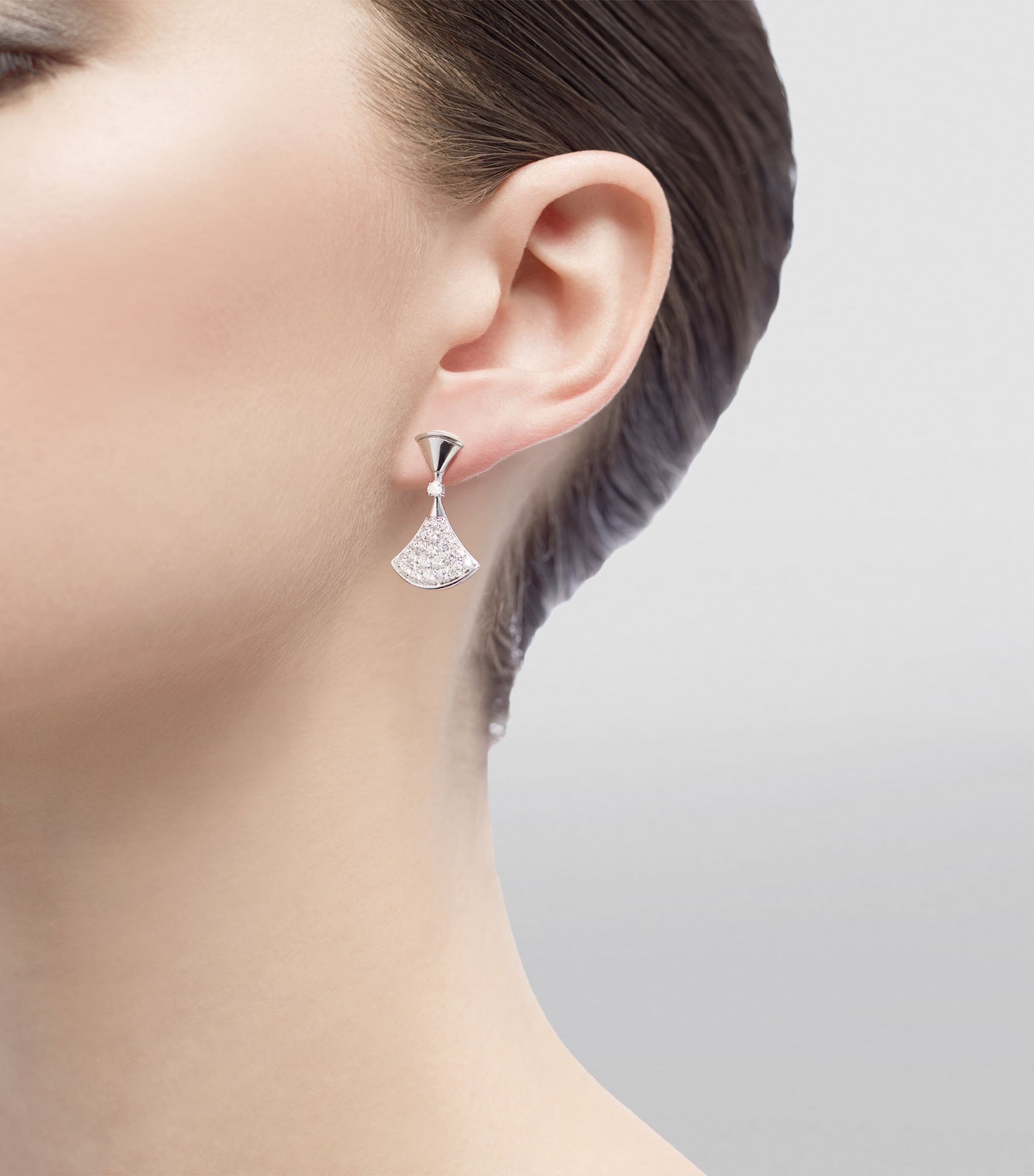 White Gold and Diamond Divas' Dream Earrings WHITE GOLD Image 3