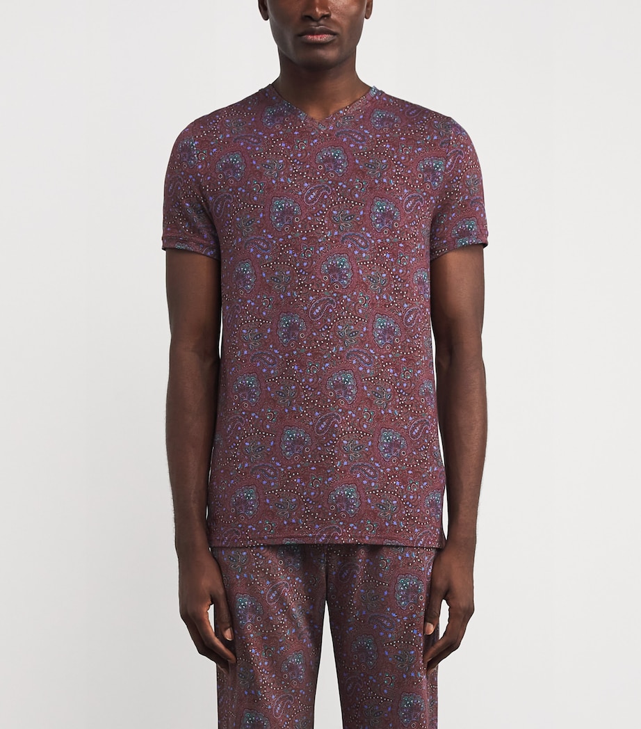 Paisley Print T-Shirt ARTR-ART STW RD Image 3