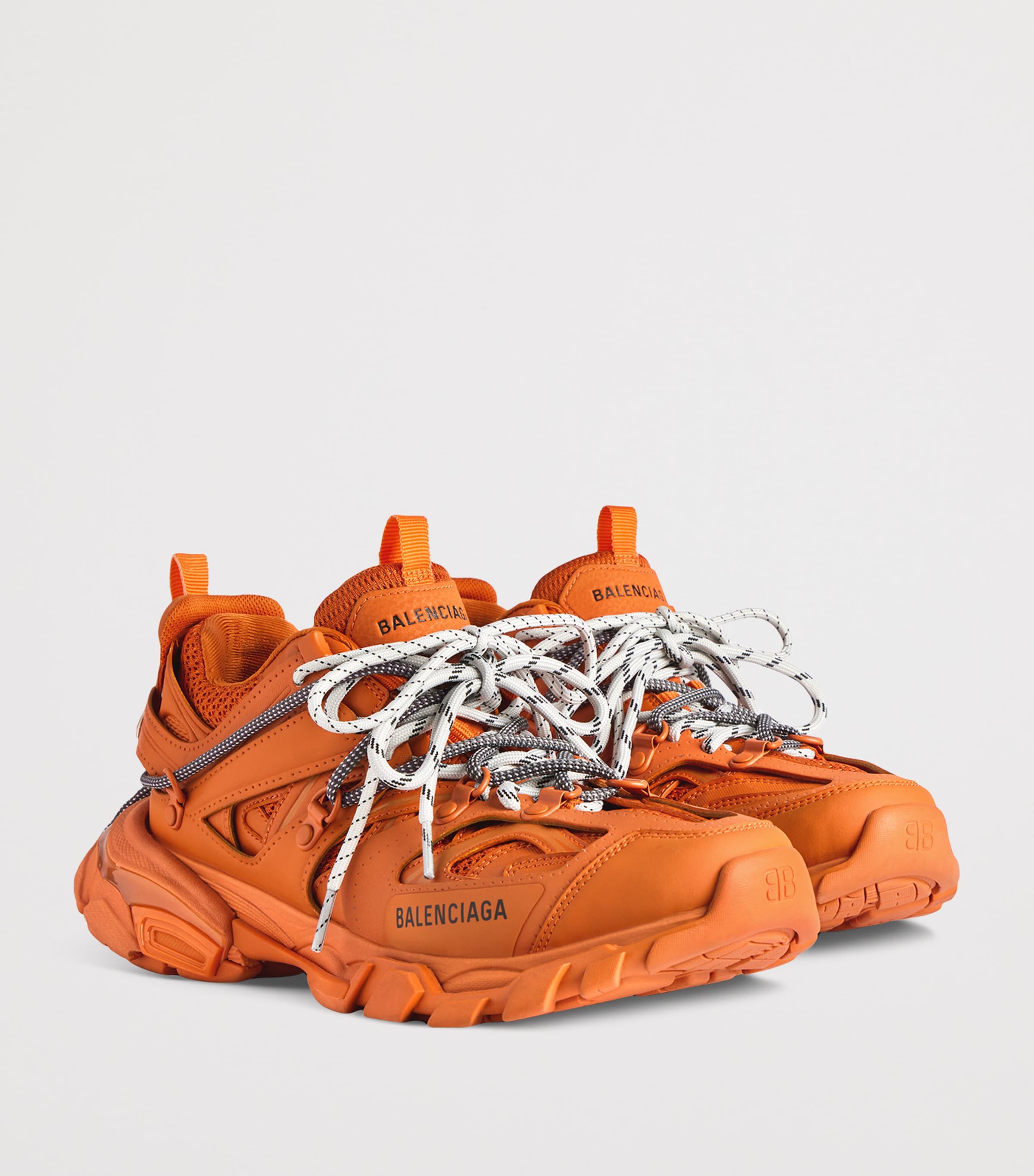 Balenciaga Pink Trail-Detail Track Sneakers | Harrods US