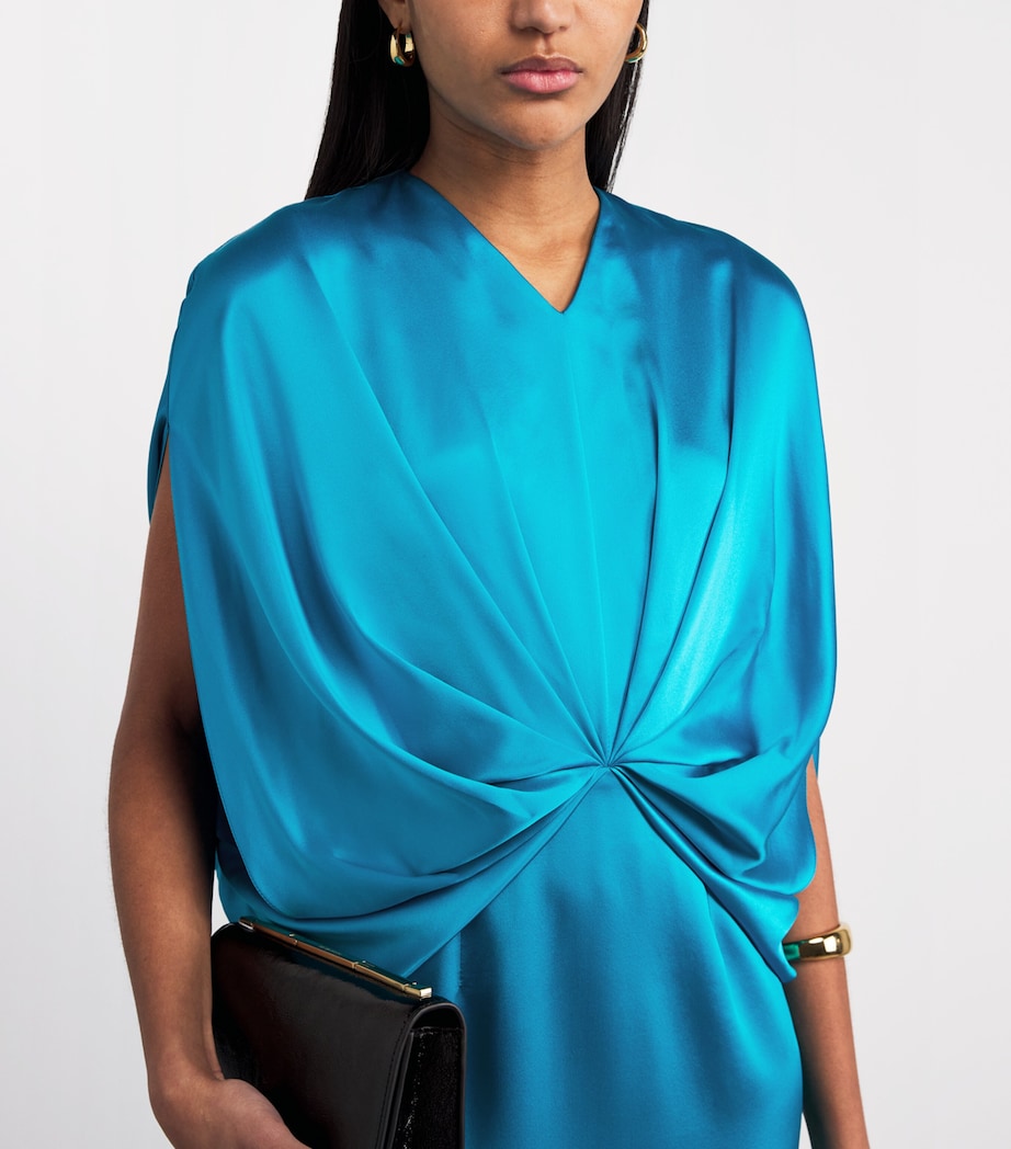 Roksanda Womens Silk Rani Maxi Dress Azure Image 5