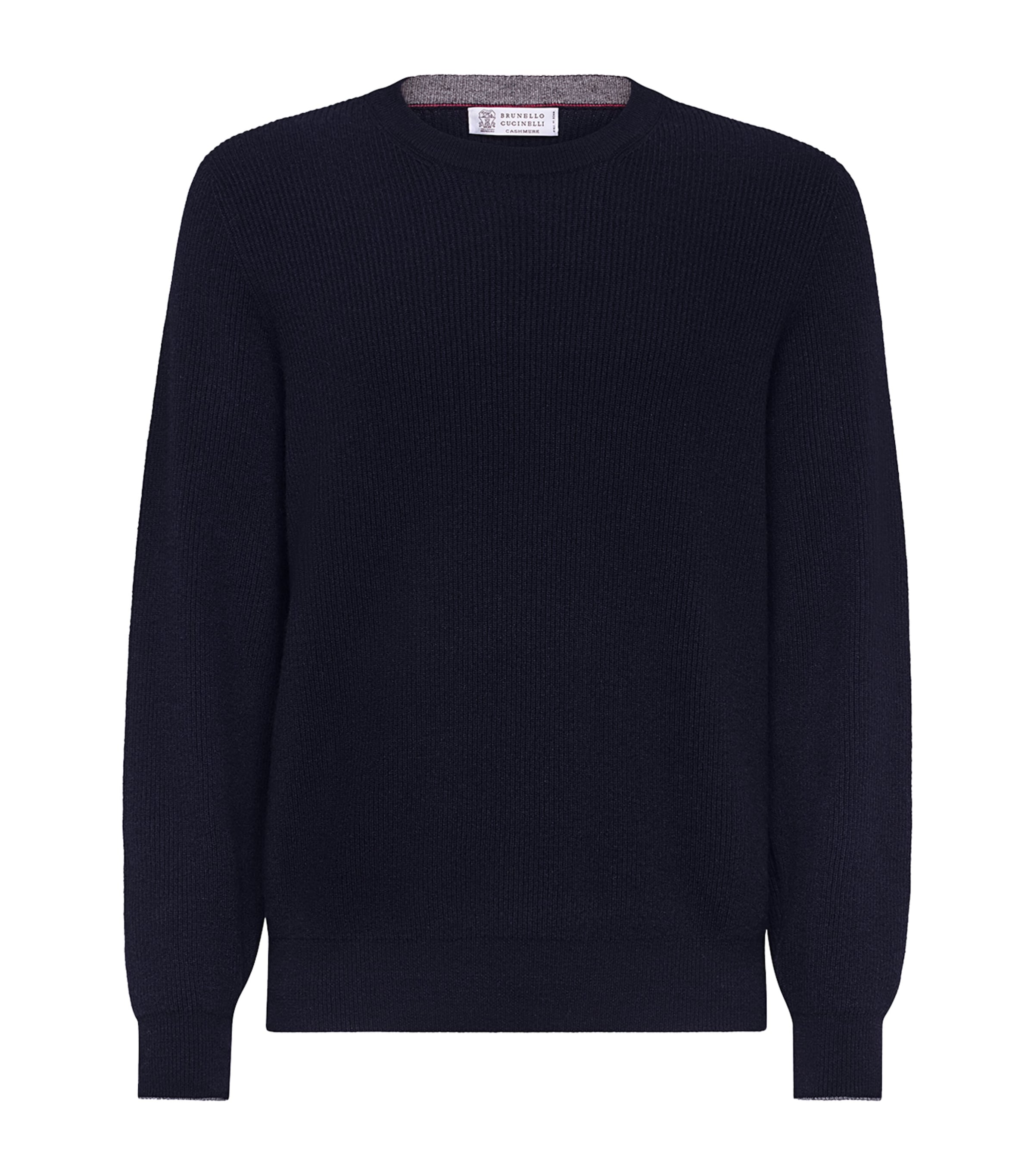 Brunello Cucinelli Cashmere Ribbed Sweater In Multi