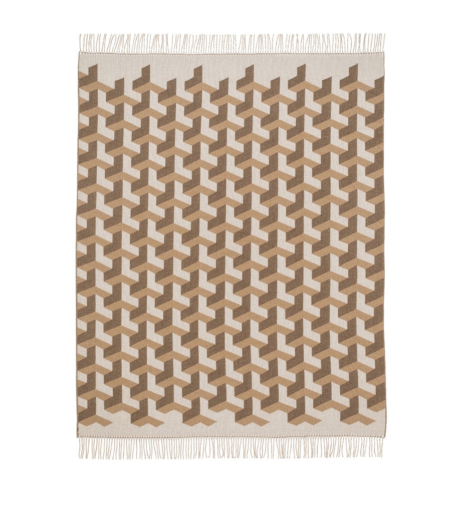 Begg x Co Wool-Cashmere Sivill Throw (140cm x 180cm) Bolsena Volga Image 1