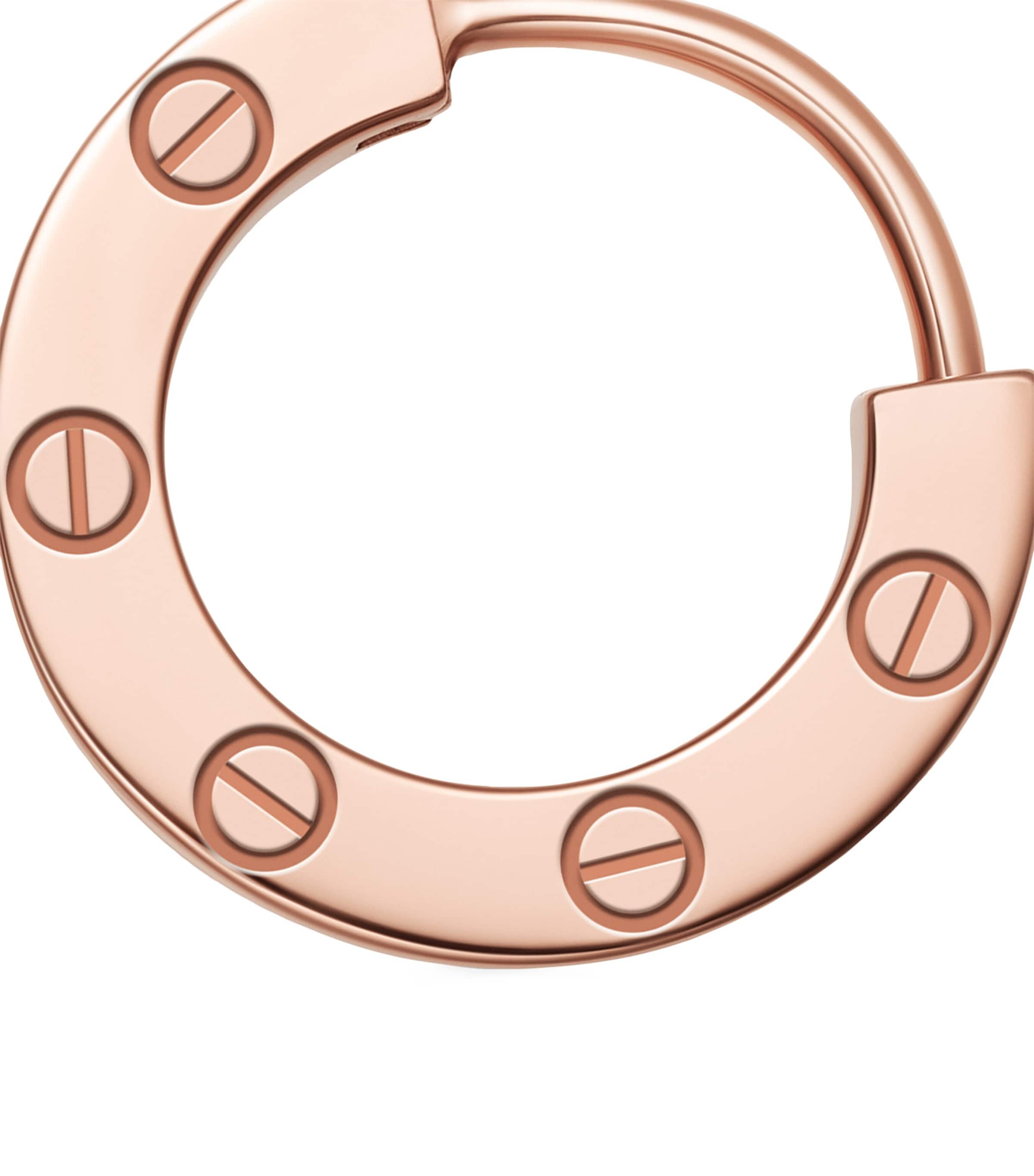 Rose Gold LOVE Hoop Earring ROSE GOLD Image 4