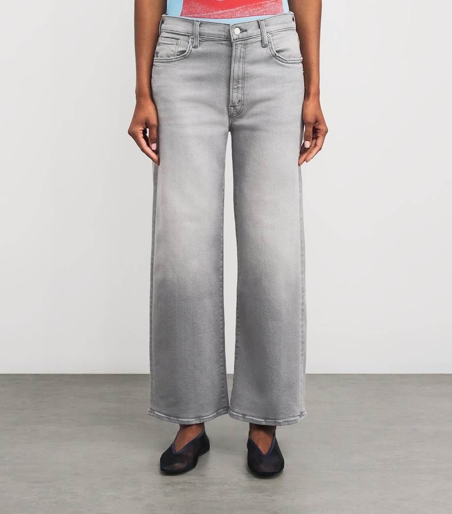 MOTHER Womens The Dodger Flood Wide-Leg Jeans Noted Image 3