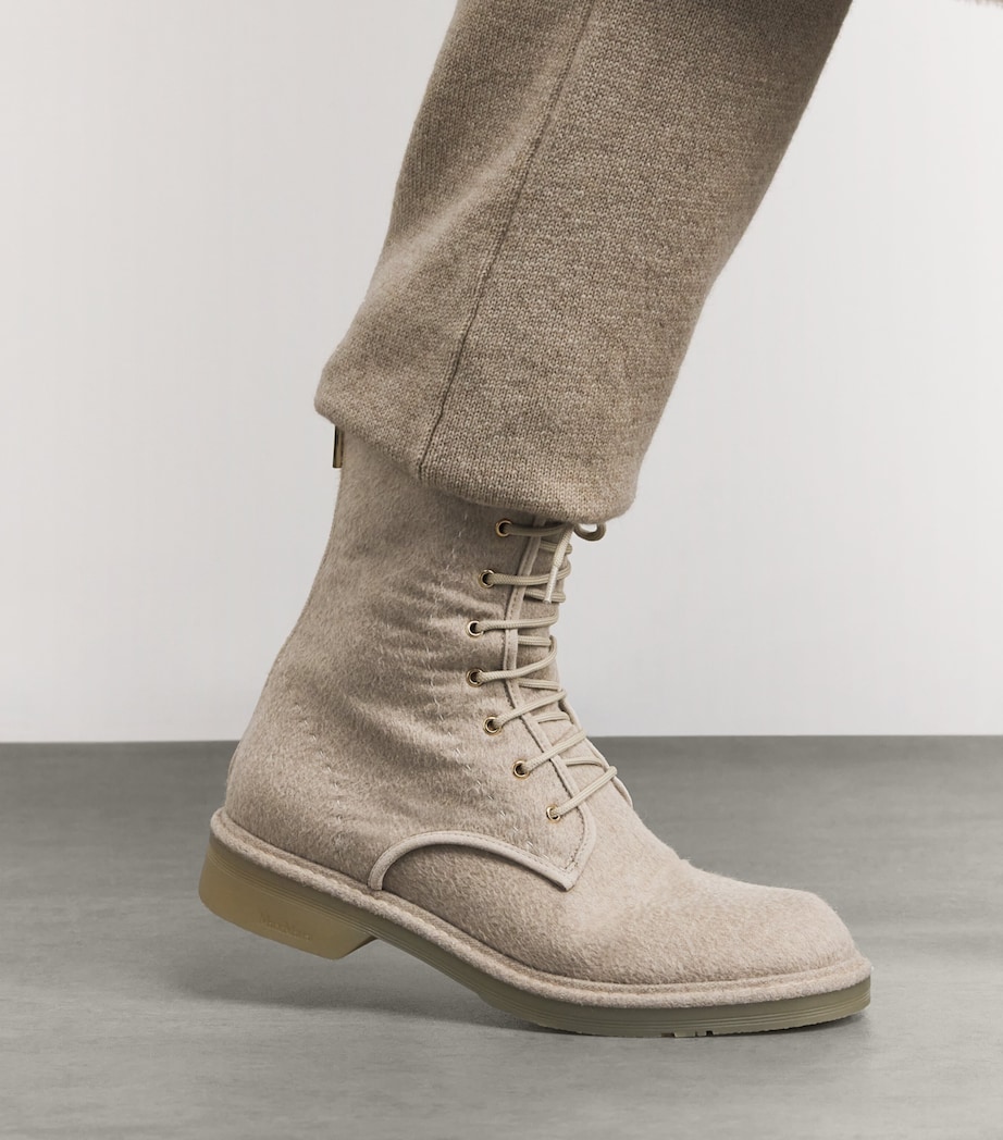 Cashmere Ankle Boots BEIGE Image 6