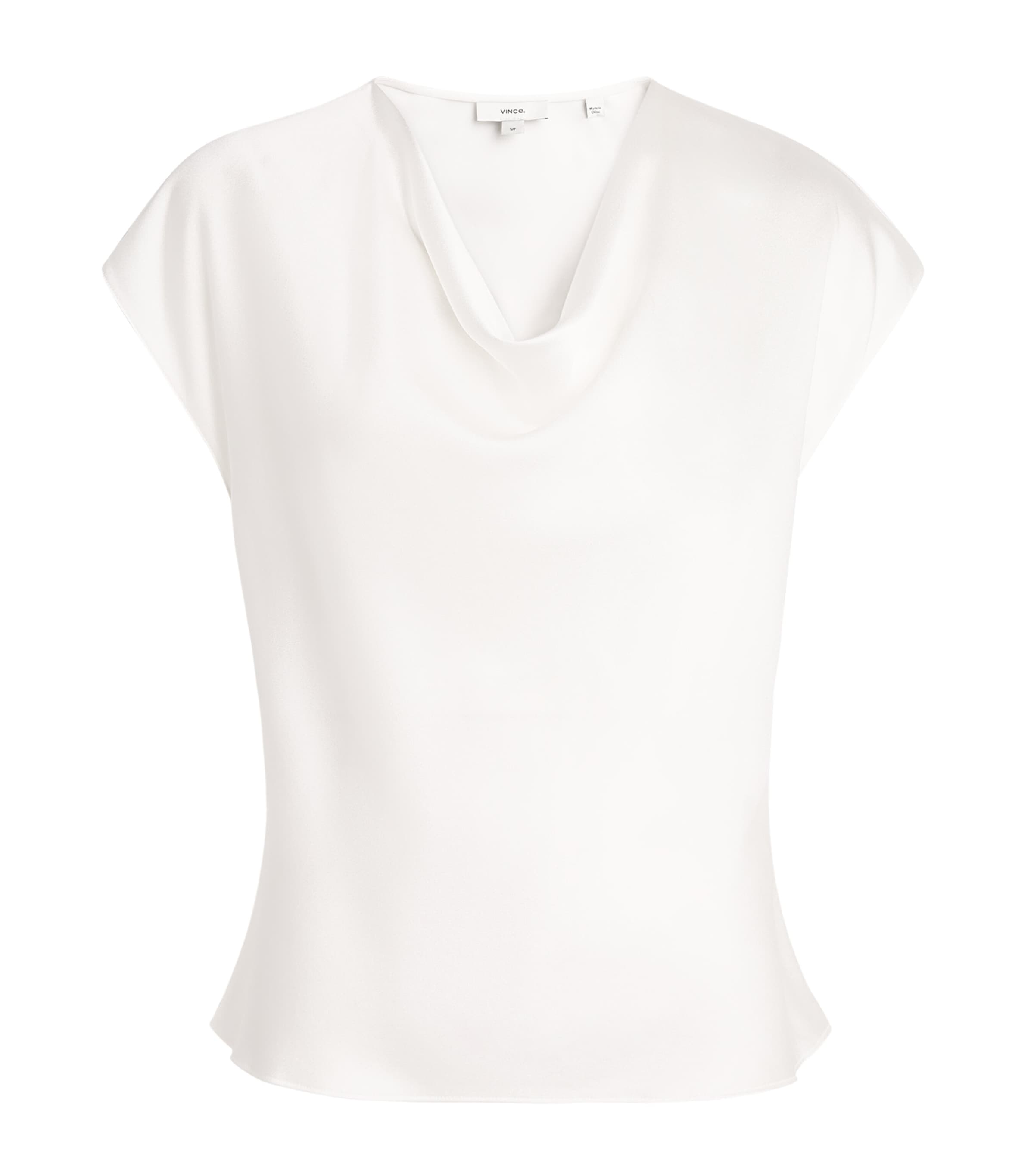 Silk Cowl-Neck Blouse 101OWH Image 1