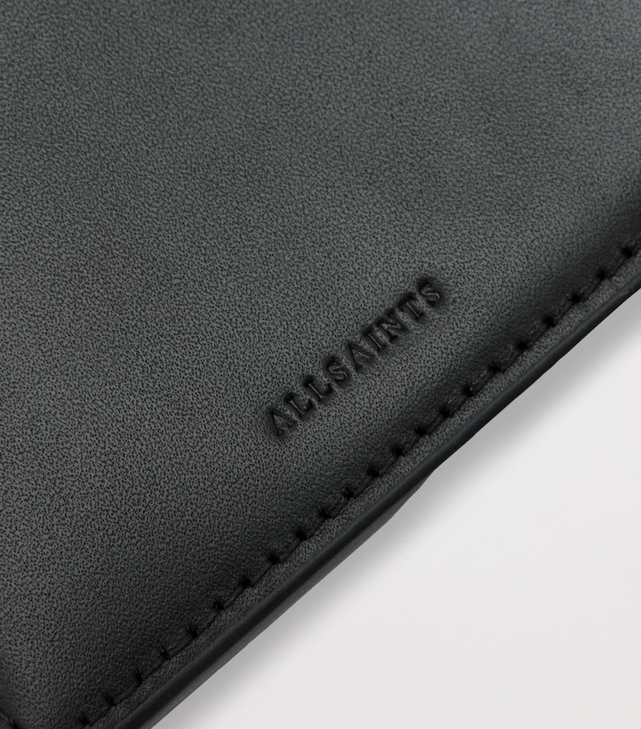AllSaints Leather Remy Wallet Black/silver Image 5