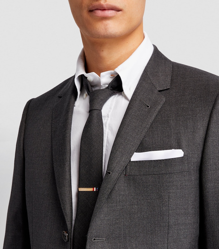 Thom Browne Sterling Silver Long Tricolour Tie Clip Rwbwht Image 4
