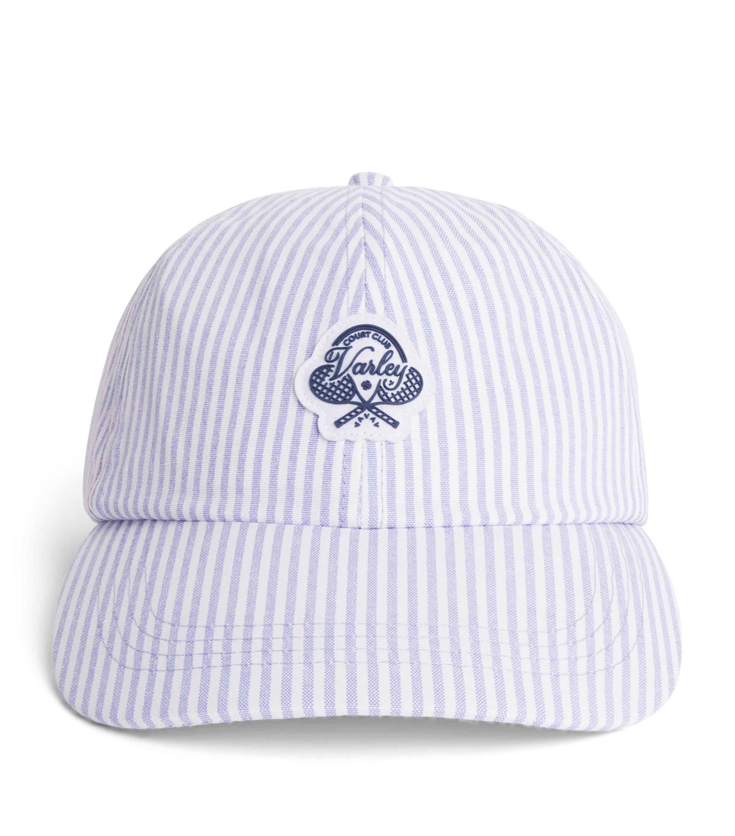Varley Antoine Baseball Cap Xenon Blue Pinstripe Image 1