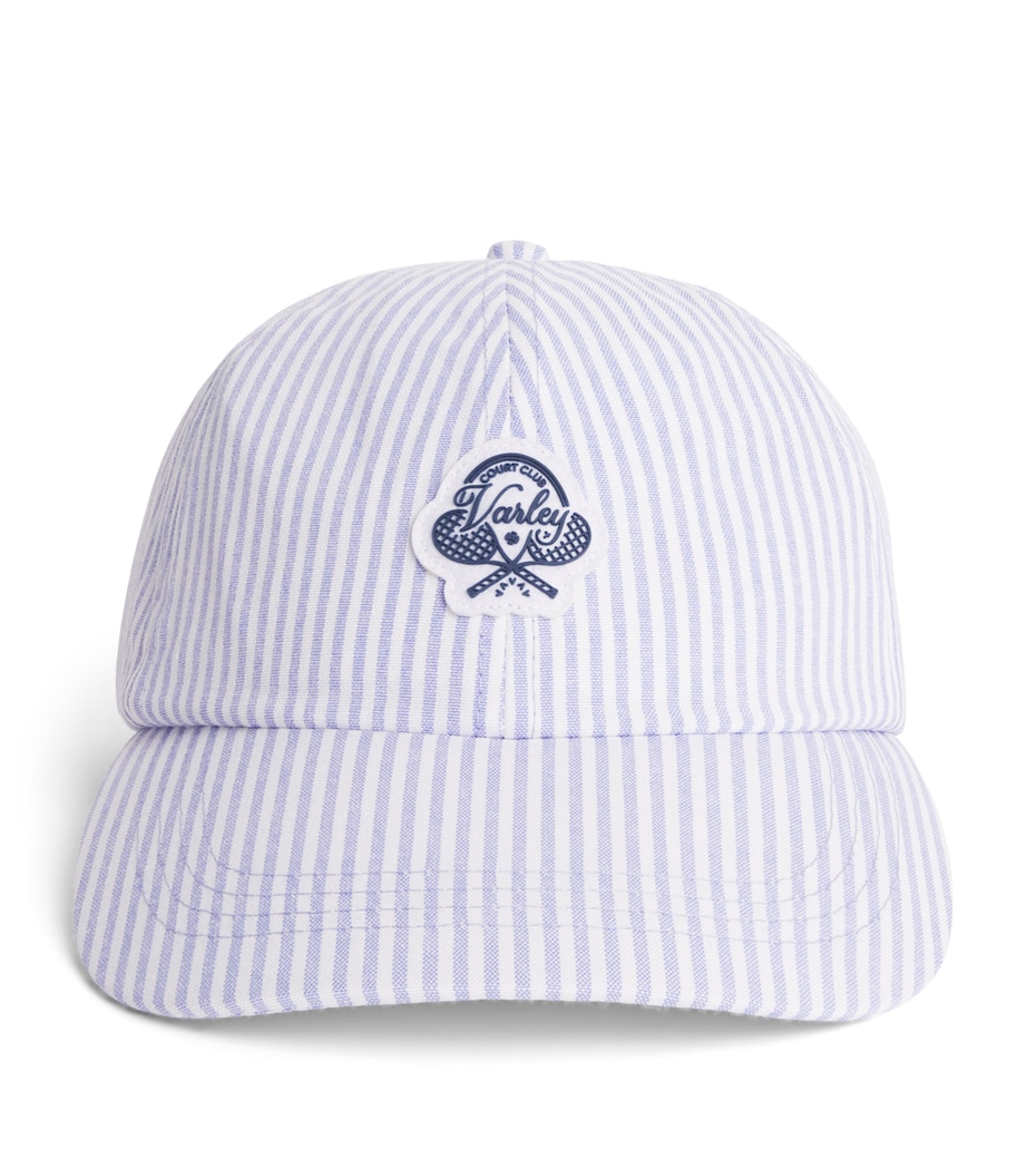 Varley Antoine Baseball Cap Xenon Blue Pinstripe Image 1