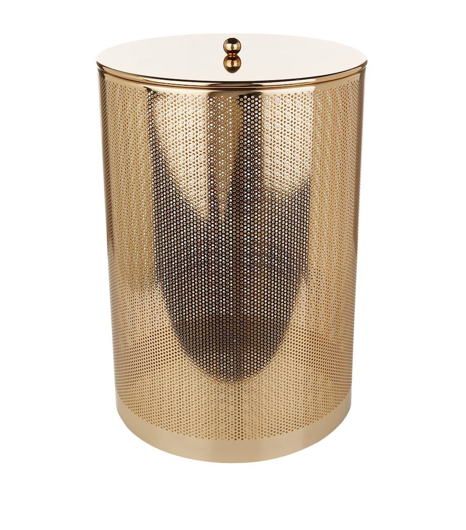 Cylinder Laundry Basket GOLD Image 1