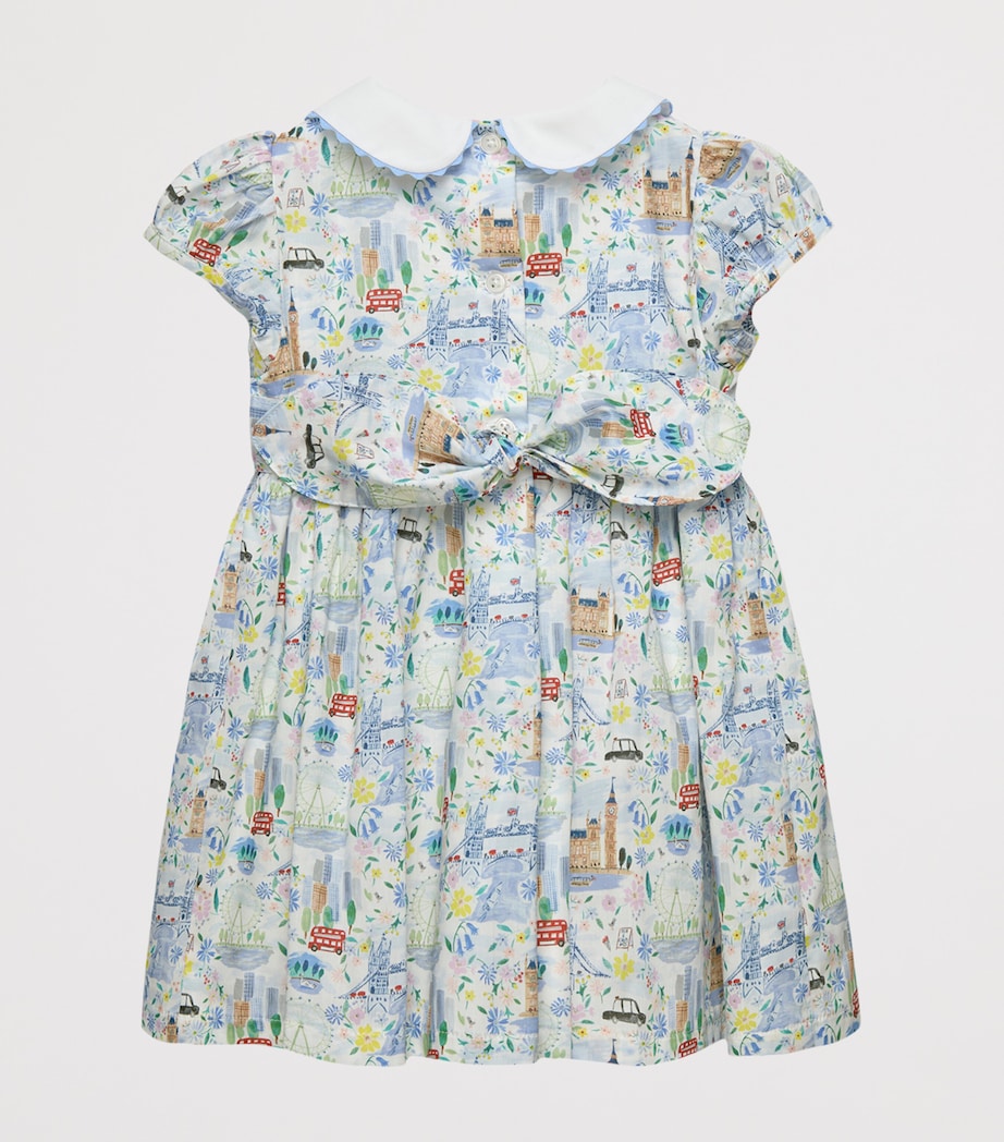Trotters Liberty Print Dress (3-24 Months) Multi London Scenes Image 2