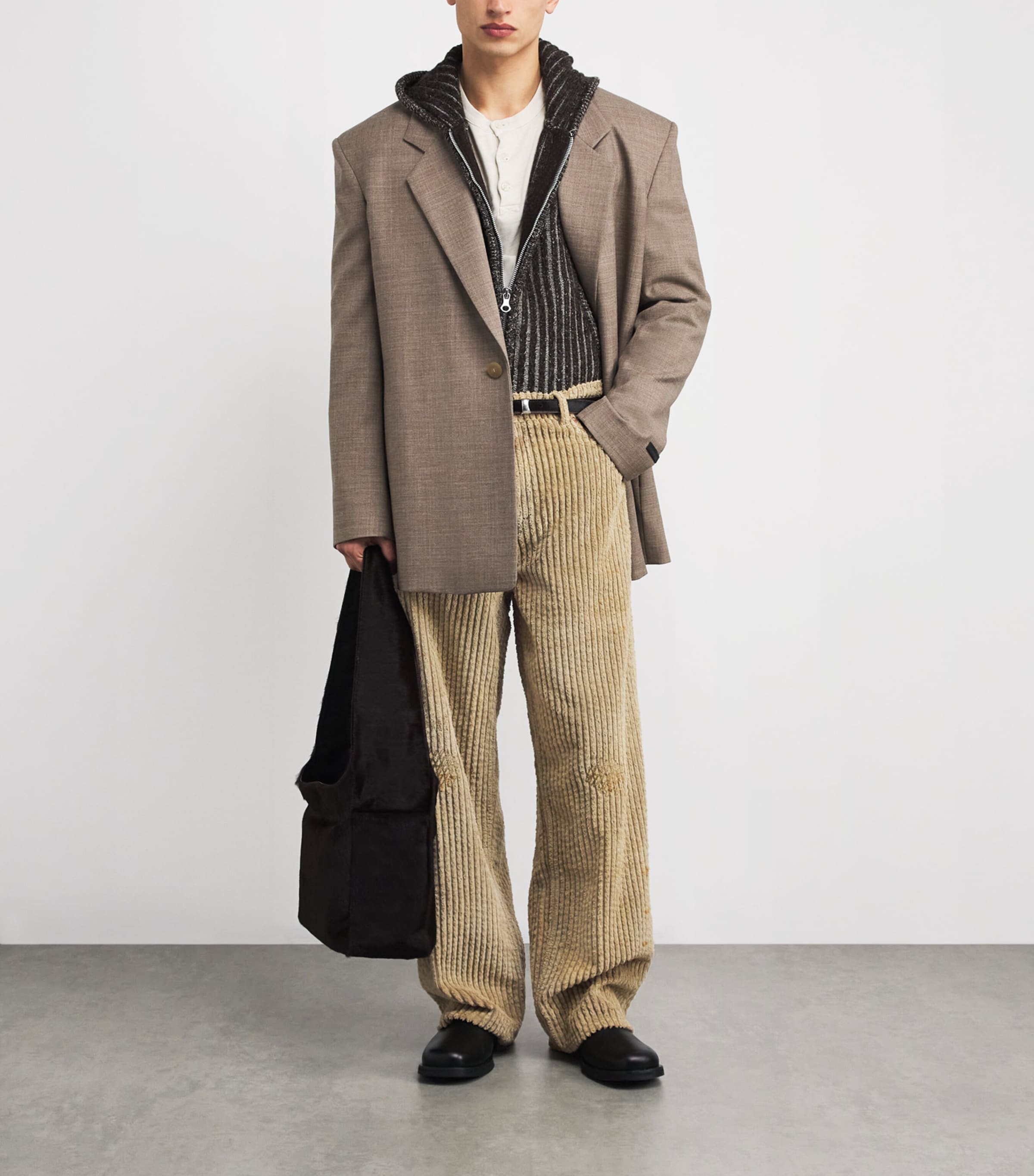 Corduroy Vast Cut Trousers TIRED TEDDY WASH Image 2