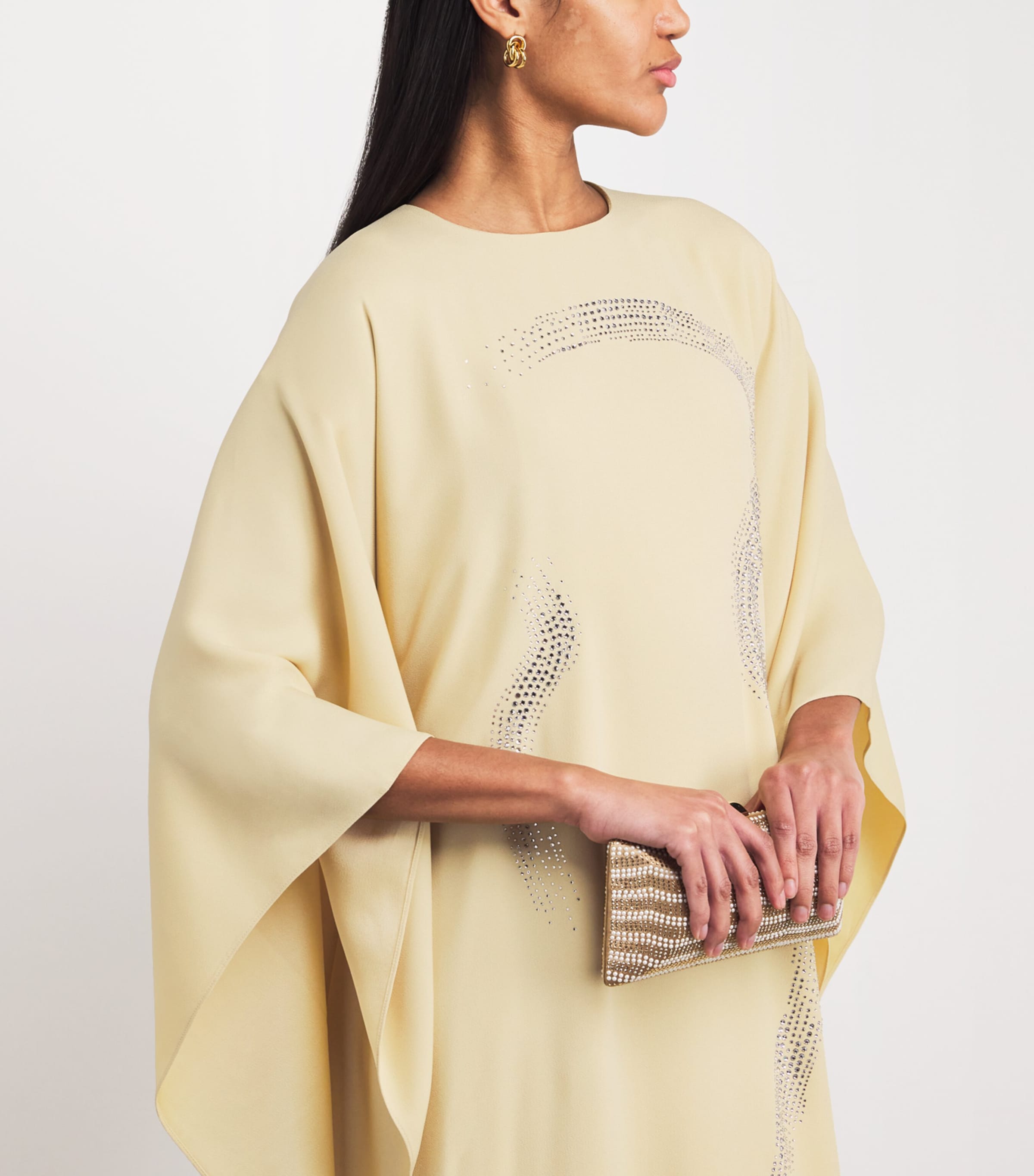 Crepe Cady Caesers Kaftan Maxi Dress PERGAMENA Image 4