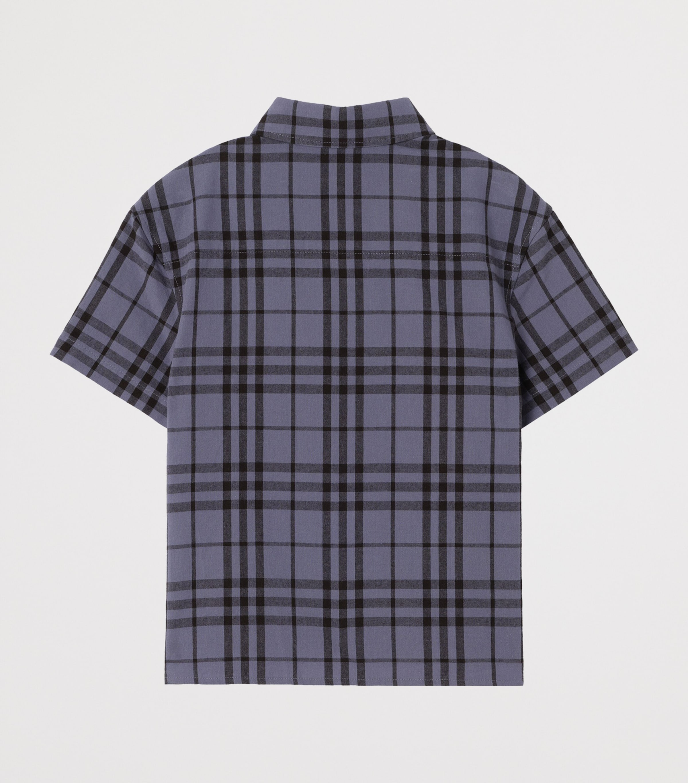 Burberry Kids Cotton Check Shirt (4-12 Years) Damson Blu/blk Ip Ck Image 2