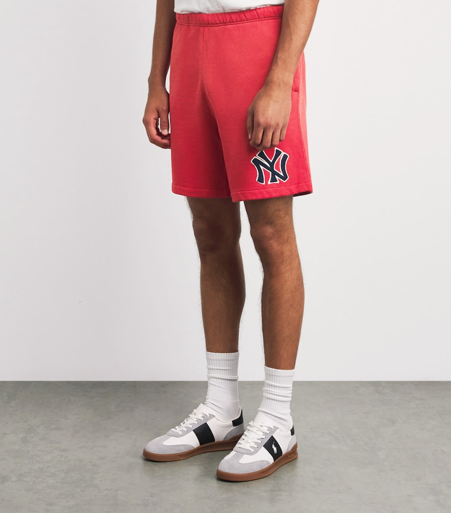 Polo Ralph Lauren Mens x Yankees Cotton Shorts Sunrise Red Image 4
