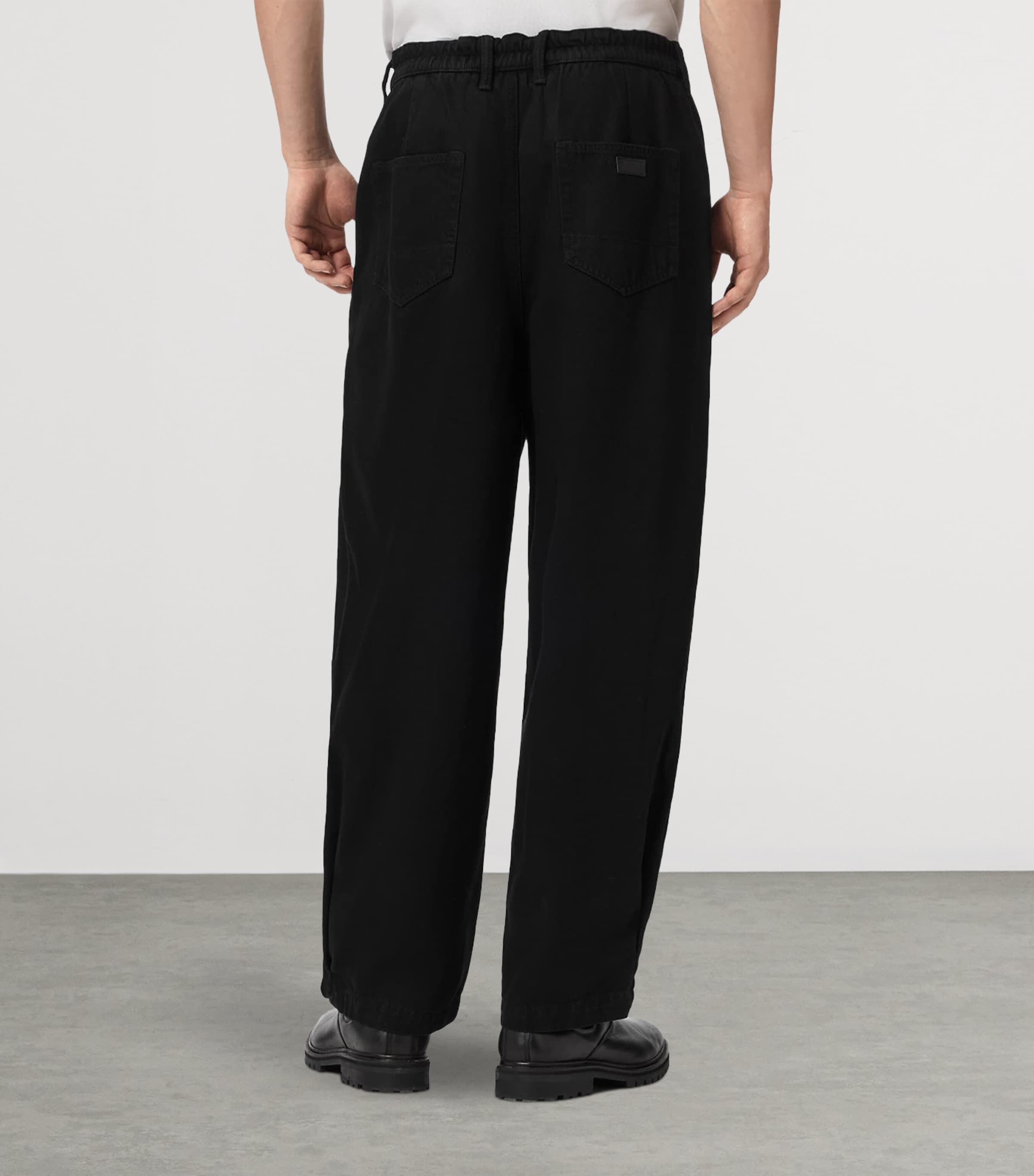 AllSaints Mens Becco Trousers Black Image 5