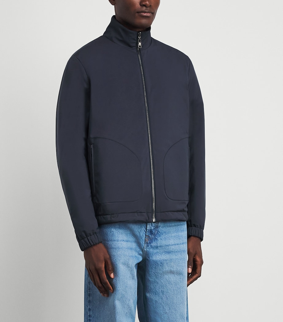 Fioroni Cashmere Mens Wool Reversible Bomber Jacket Image 4