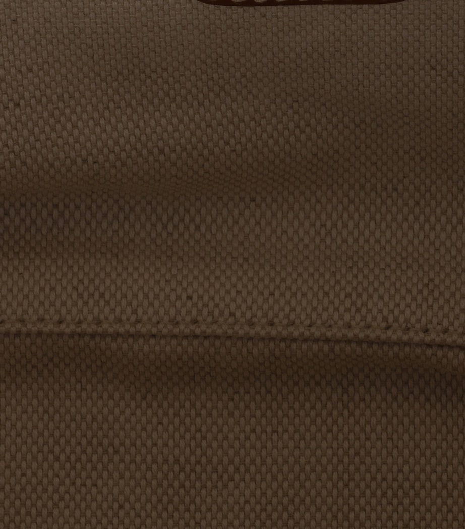 Miu Miu Leather-Canvas Beau Top-Handle Bag Image 6