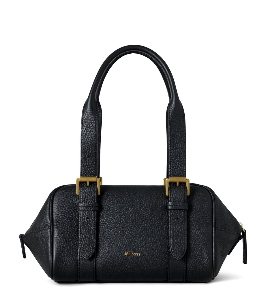 Mulberry Small Leather Boston Shoulder Bag Black Image 1