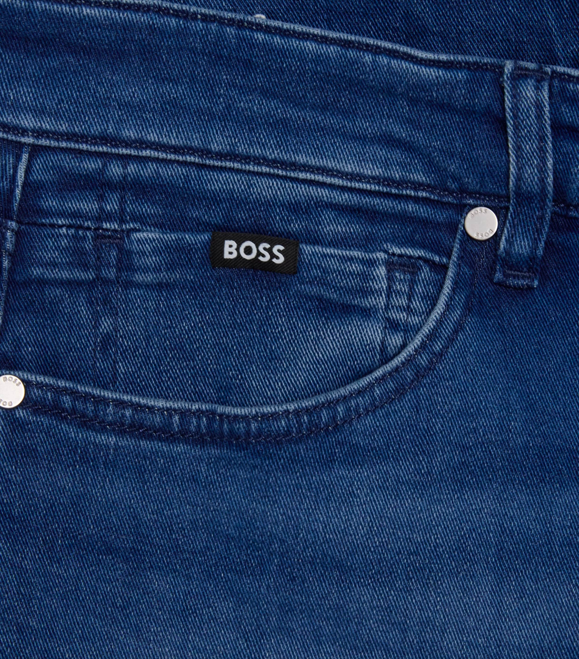 BOSS Mens Delaware Slim Jeans Medium Blue Image 6