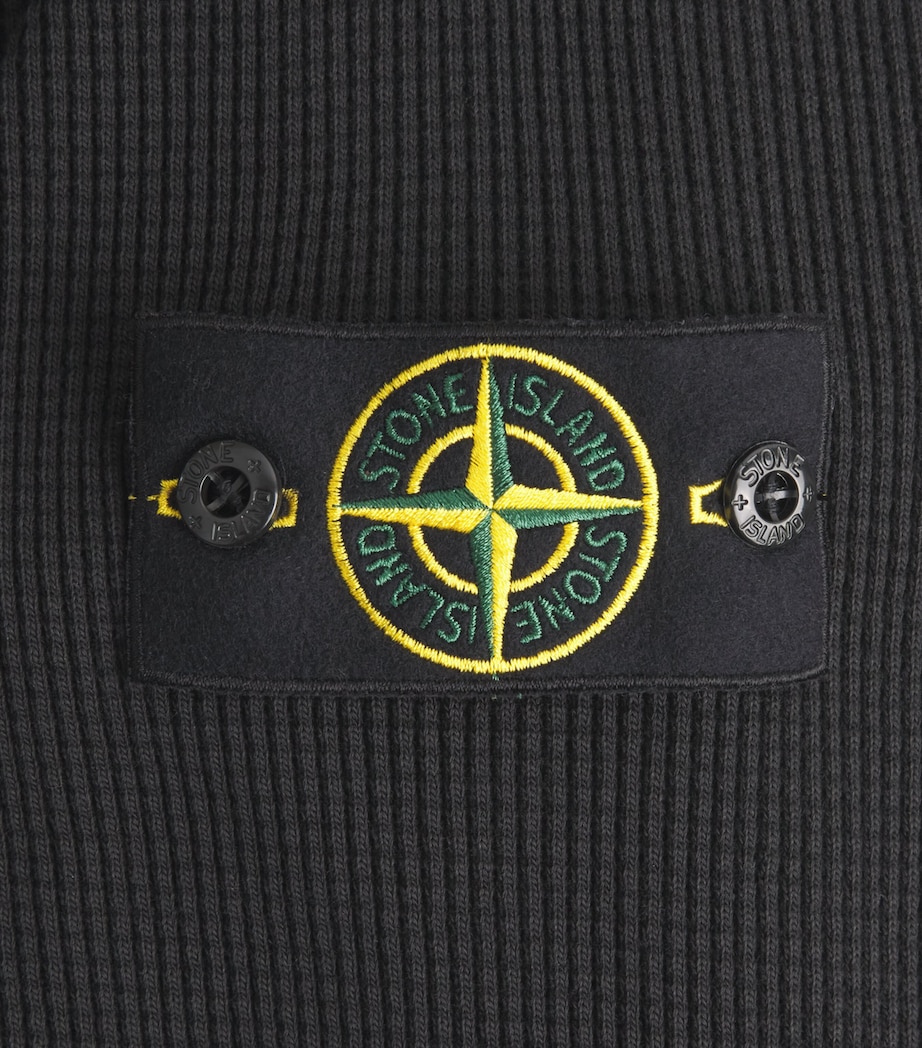 Cotton Waffle-Knit Sweater V0029 Image 5