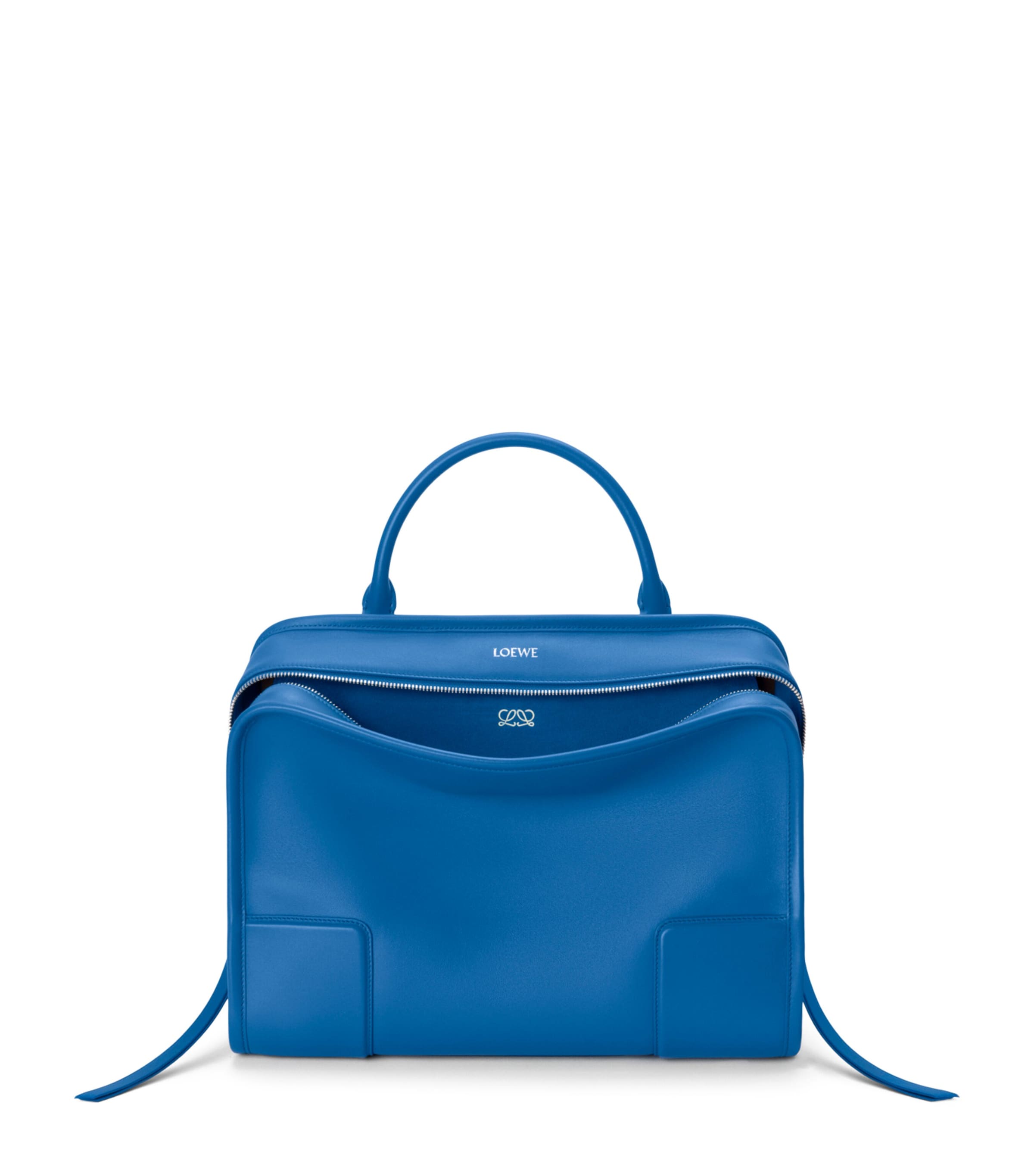 【最終値下げ中！】 LOEWE Sender Handbag Blue LOEWE Blue Large Leather Amazona 180 Top-Handle Bag | Harrods US