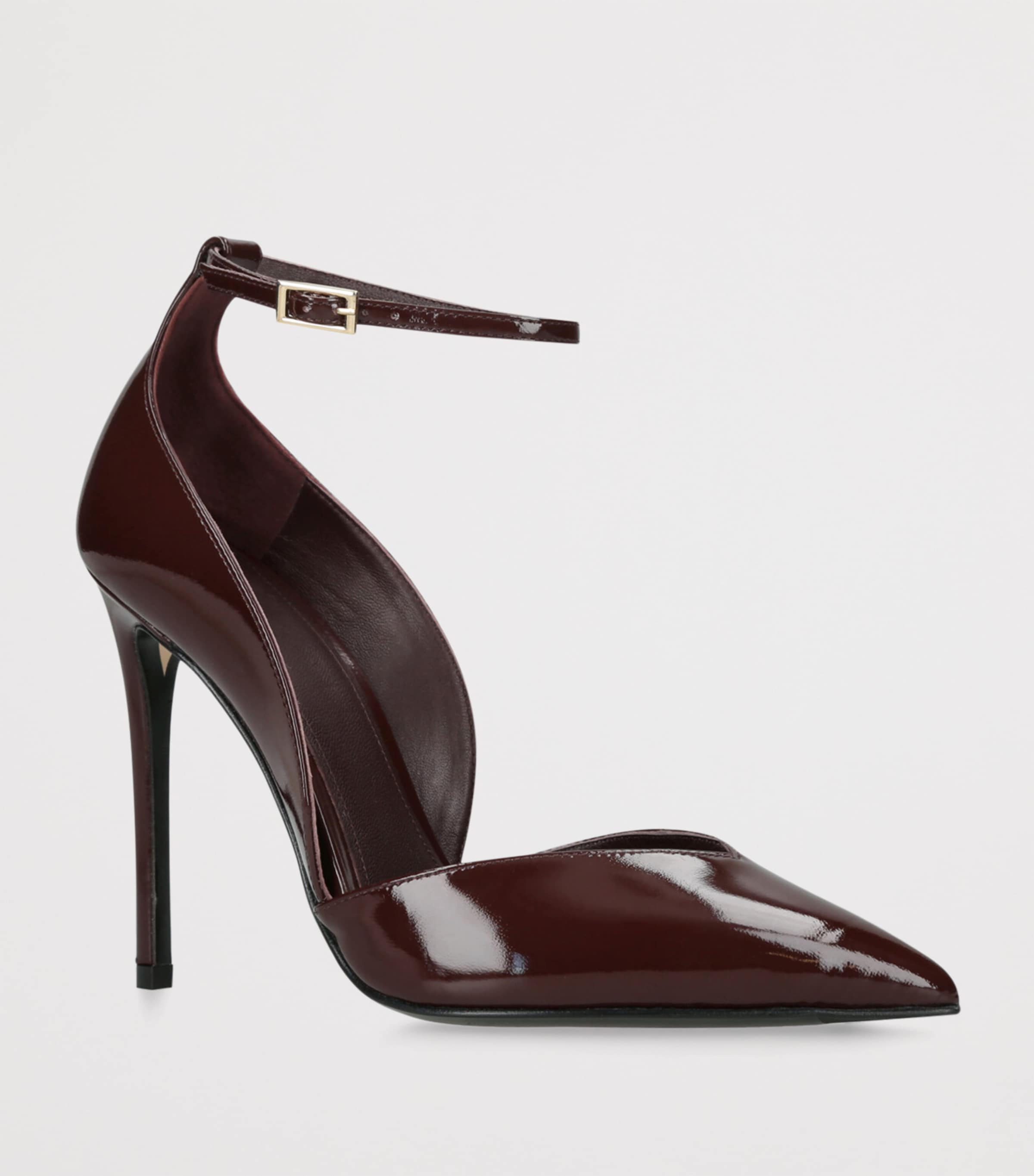 Alevì Patent Leather Camilla Pumps 110 Wine Image 3