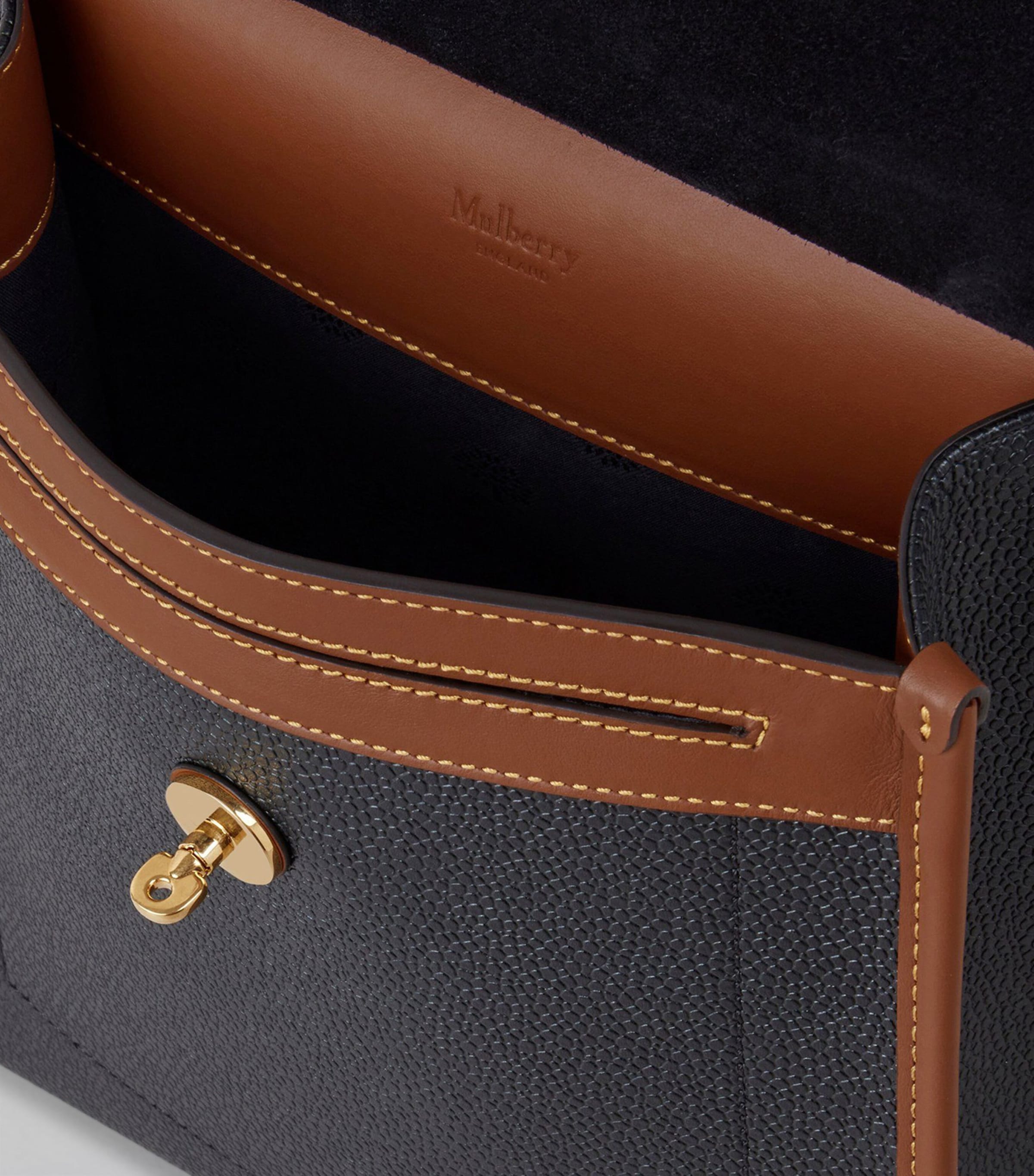 Small Antony Bag BLACK-COGNAC Image 4