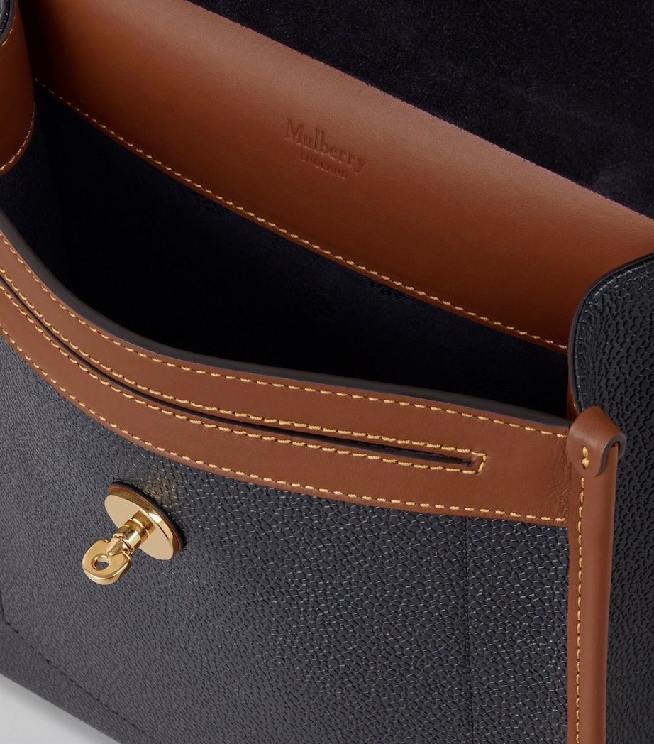 Small Antony Bag BLACK-COGNAC Image 4