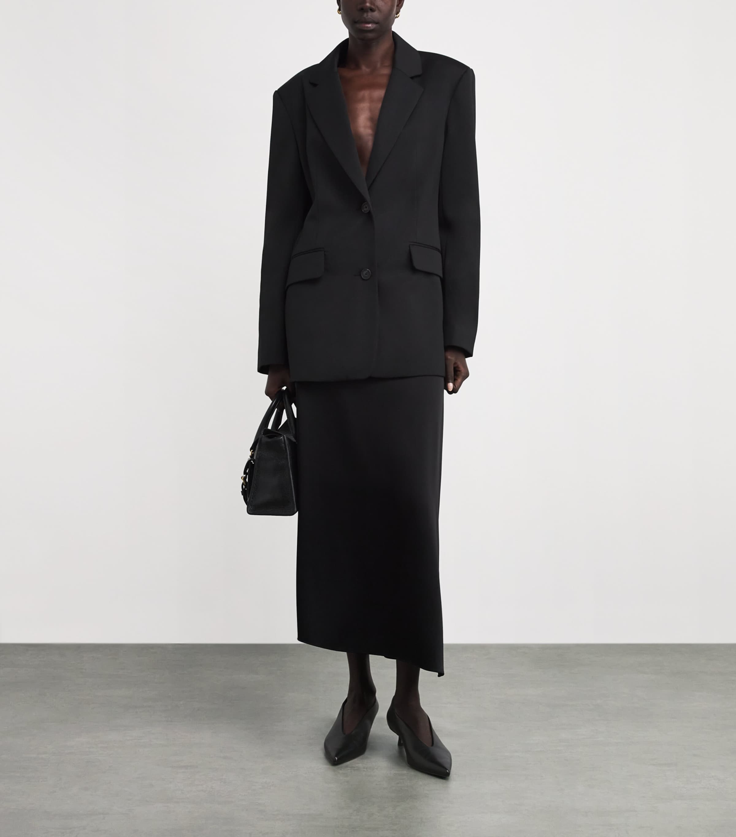 aeyde Womens Leather Clara Pumps 35 Black Image 5