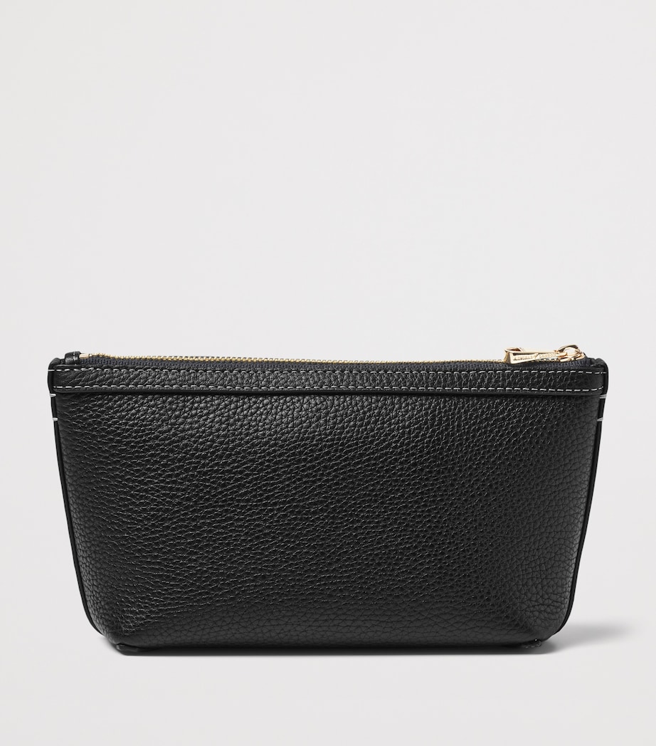 Aspinal Of London Leather Hudson Cosmetics Bag Black Image 2