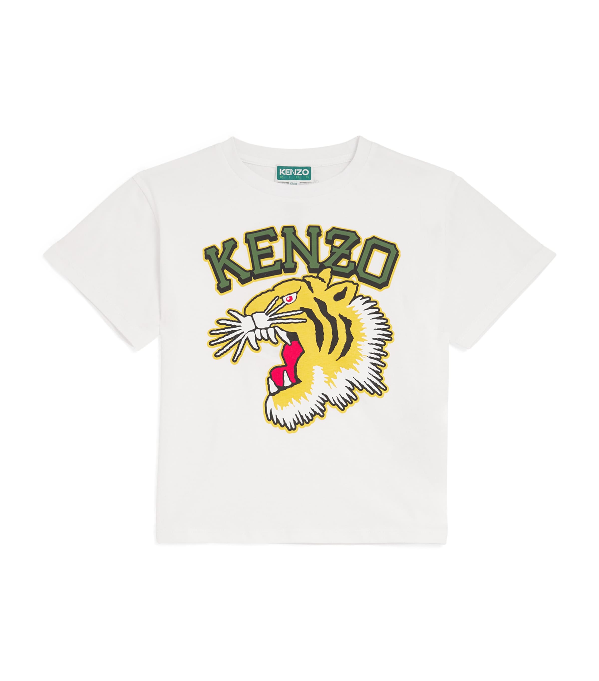 Shop Kenzo Tiger Logo T-shirt In White