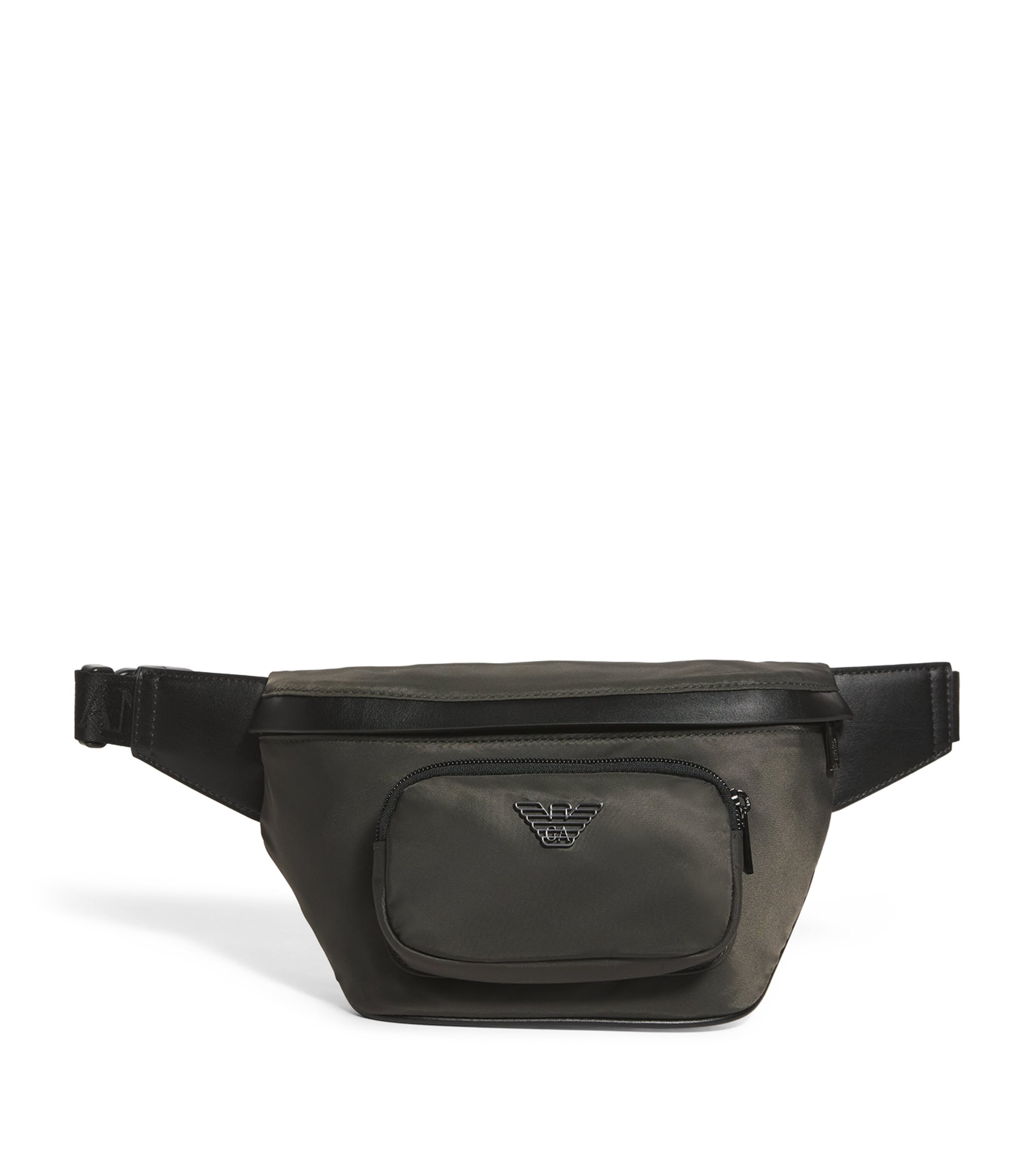 Emporio Armani Logo Belt Bag In Green