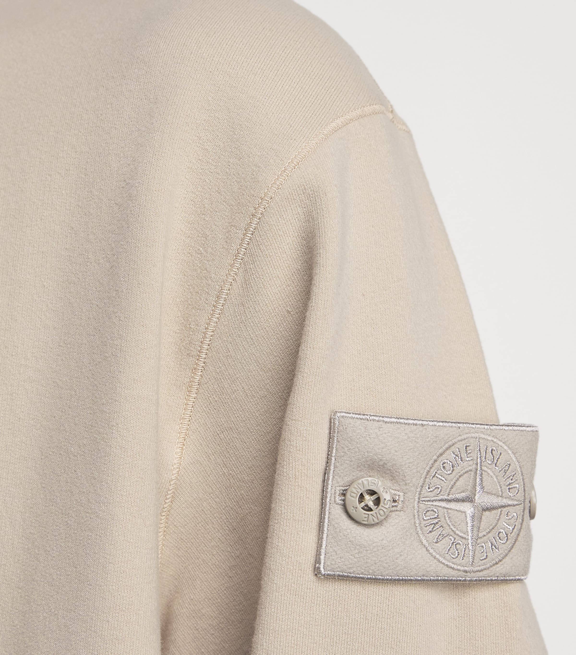 Stone Island Mens Cotton-Blend Ghost Sweatshirt Image 3