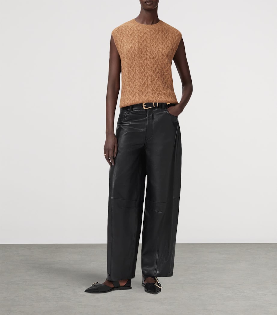 Alpaca-Blend Sirius Sweater Vest RATTAN BROWN Image 2