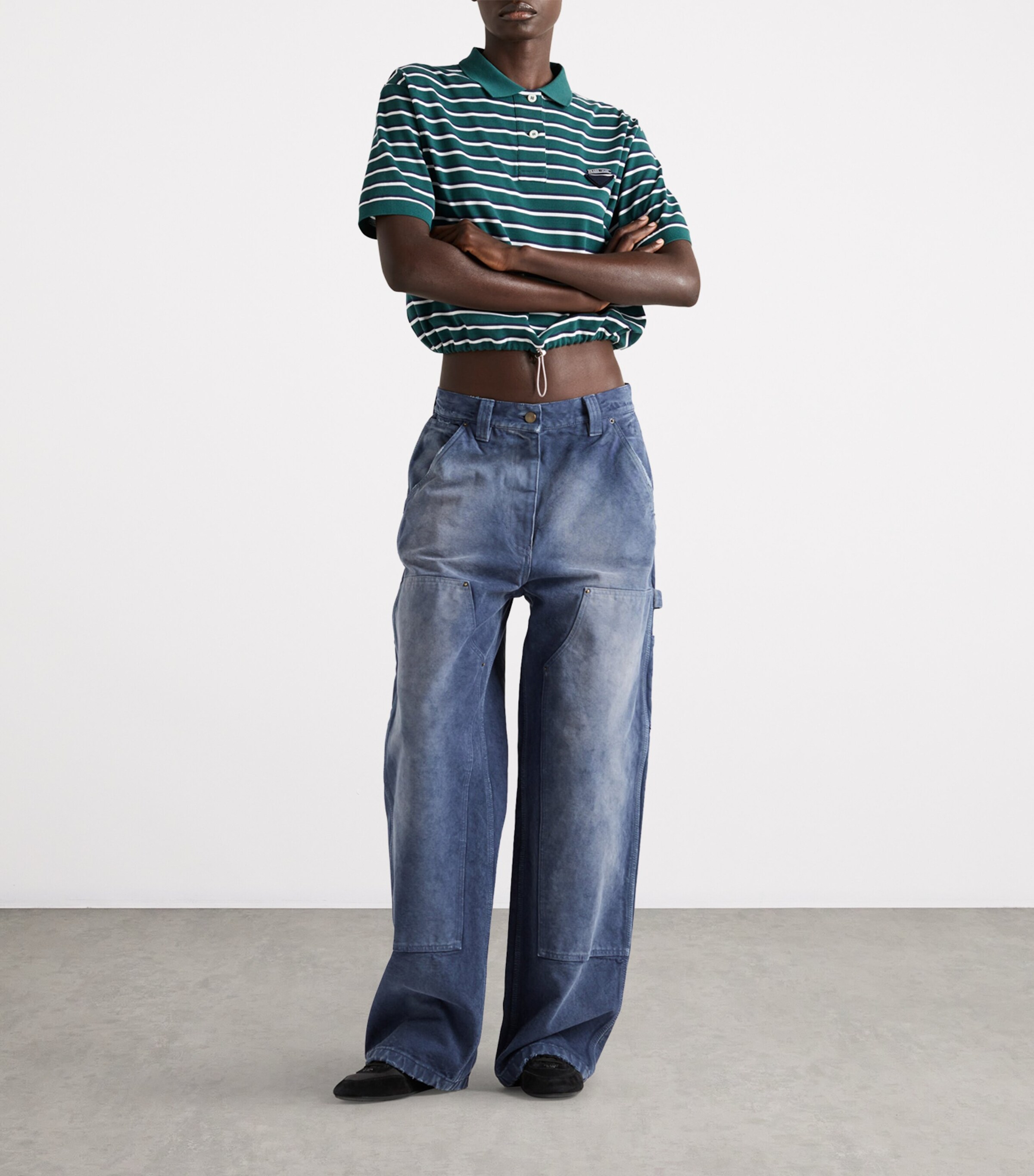 Cotton Canvas Carpenter Trousers F0124 Image 2