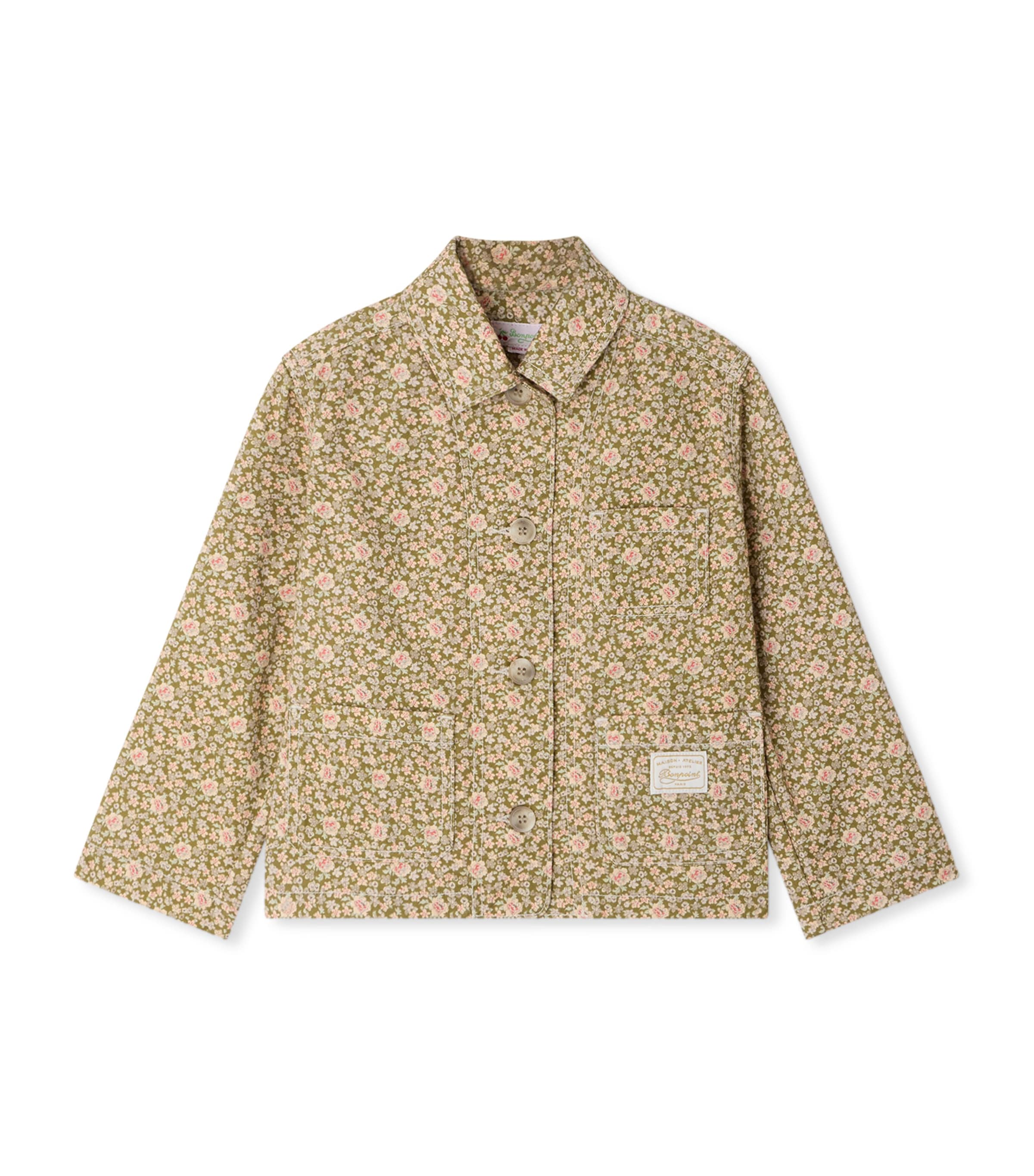 Floral Linda Denim Jacket (10-14 Years) FL OLIVE Image 1