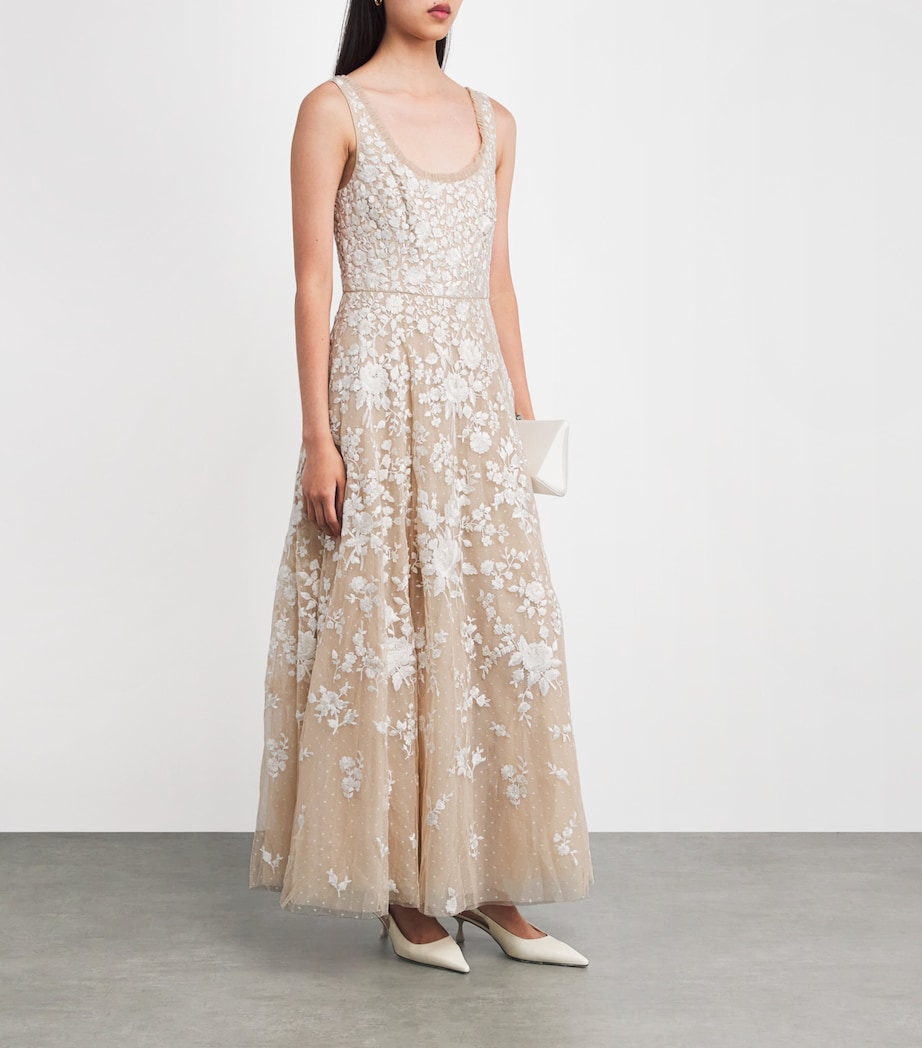Scoop-Neck Rosa Maxi Dress BEIGE/CREAM Image 2