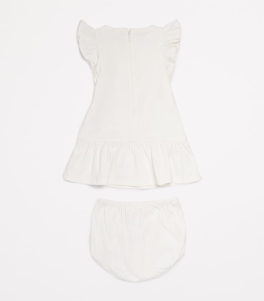 Cotton Dress and Bloomers Set (1-18 Months) 117 OFFWHITE Image 2