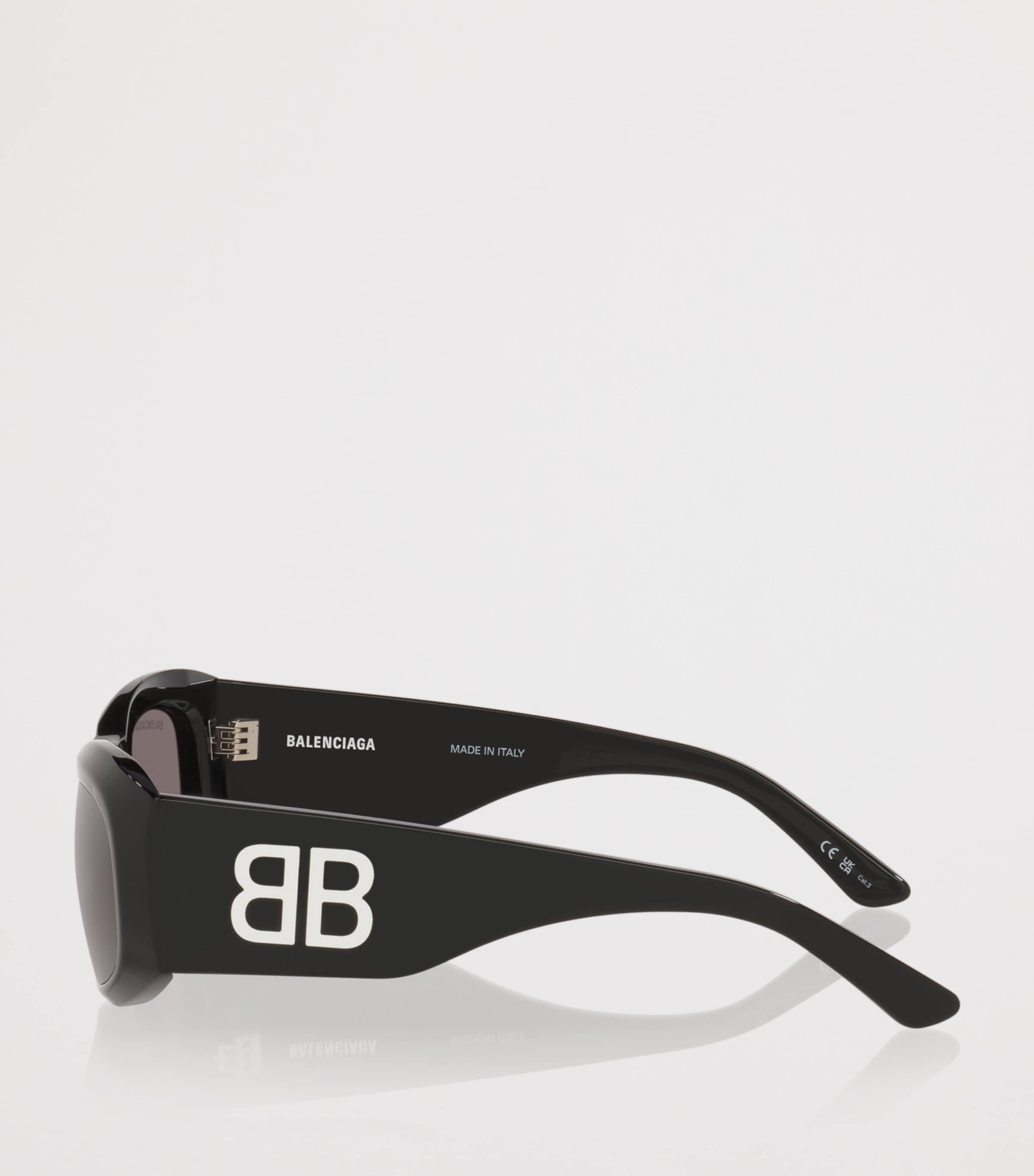Balenciaga Acetate BB0395S Rectangular Sunglasses Image 3
