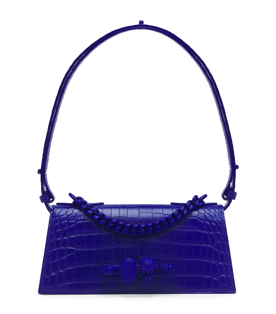 Leather Skull Four-Ring Top-Handle Bag 4134 Image 1