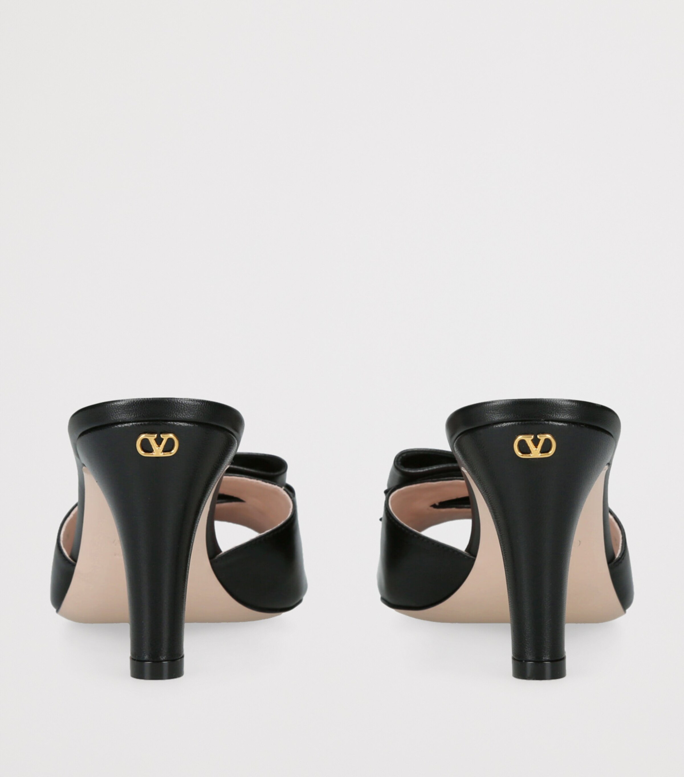 Valentino Garavani Leather Bow-Detail Bowow Mules 75