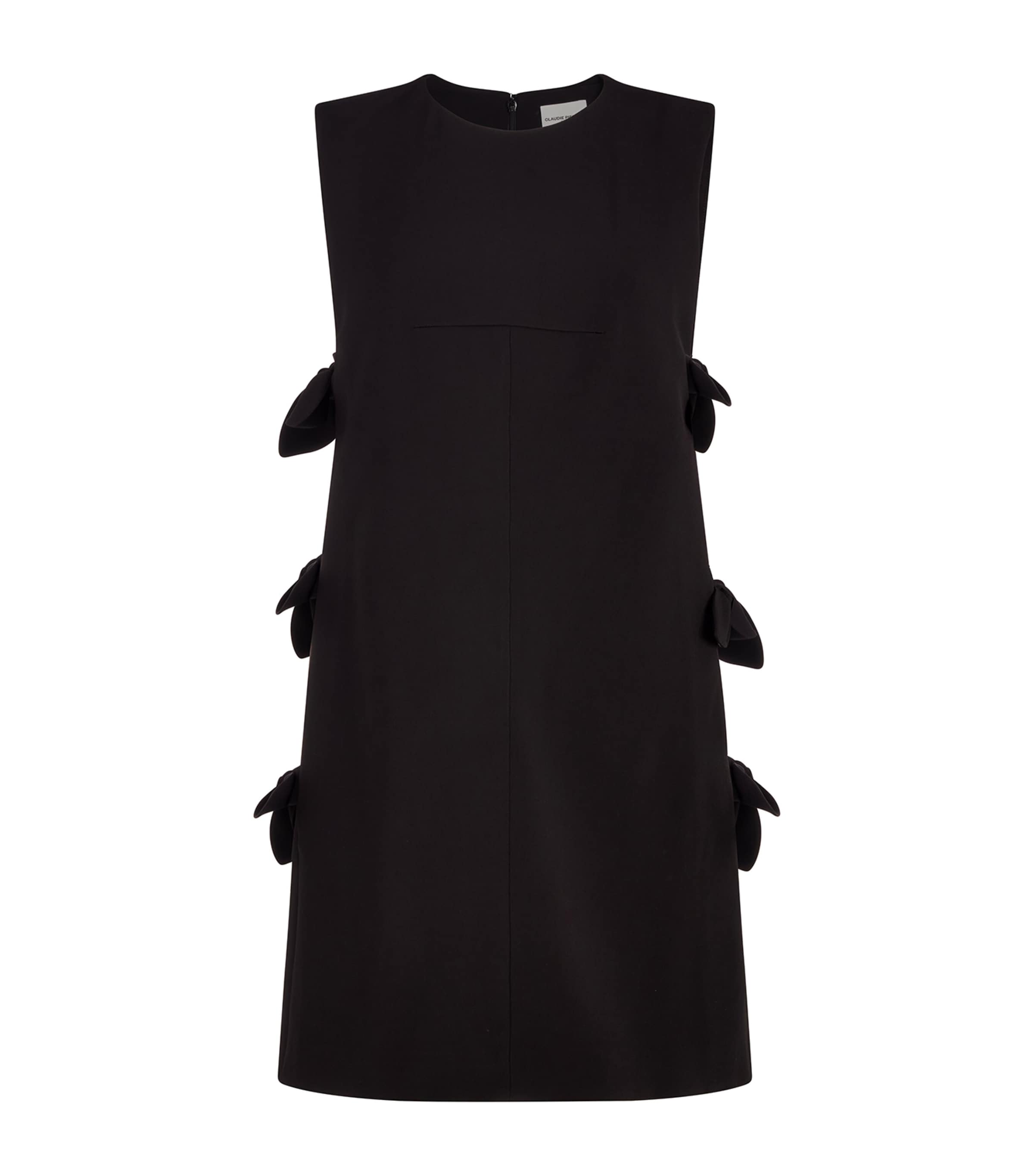 Claudie Pierlot Bow-detail Mini Dress In Black