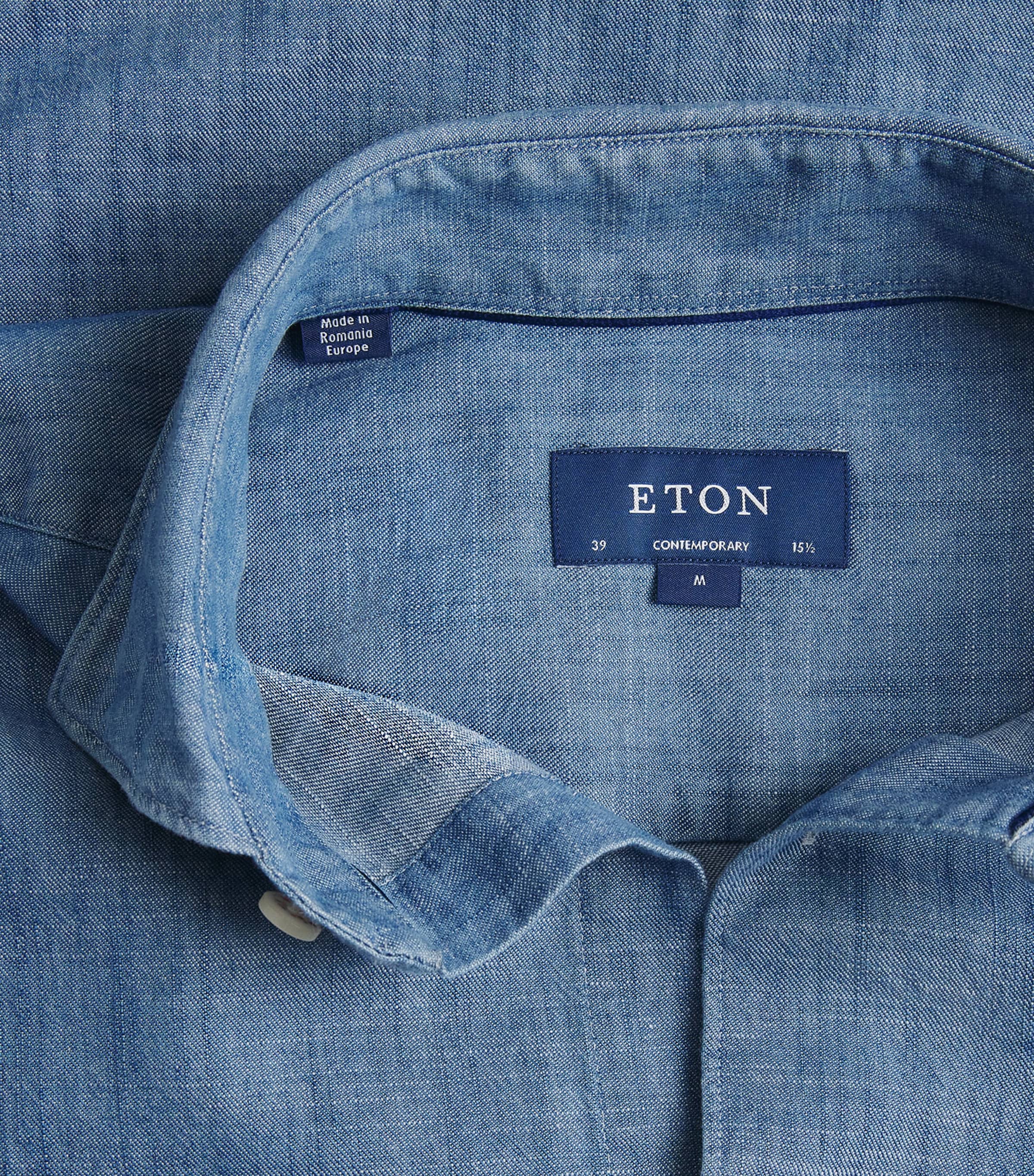 Denim Contemporary Fit Shirt 22 LIGHT BLUE Image 5